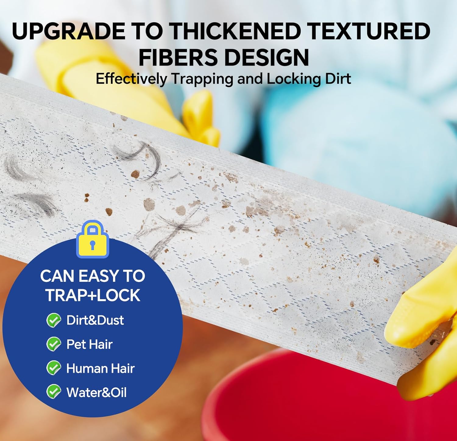 DOCXCDO 60-Pack Ultrathick Microfiber Mop Pads Refills