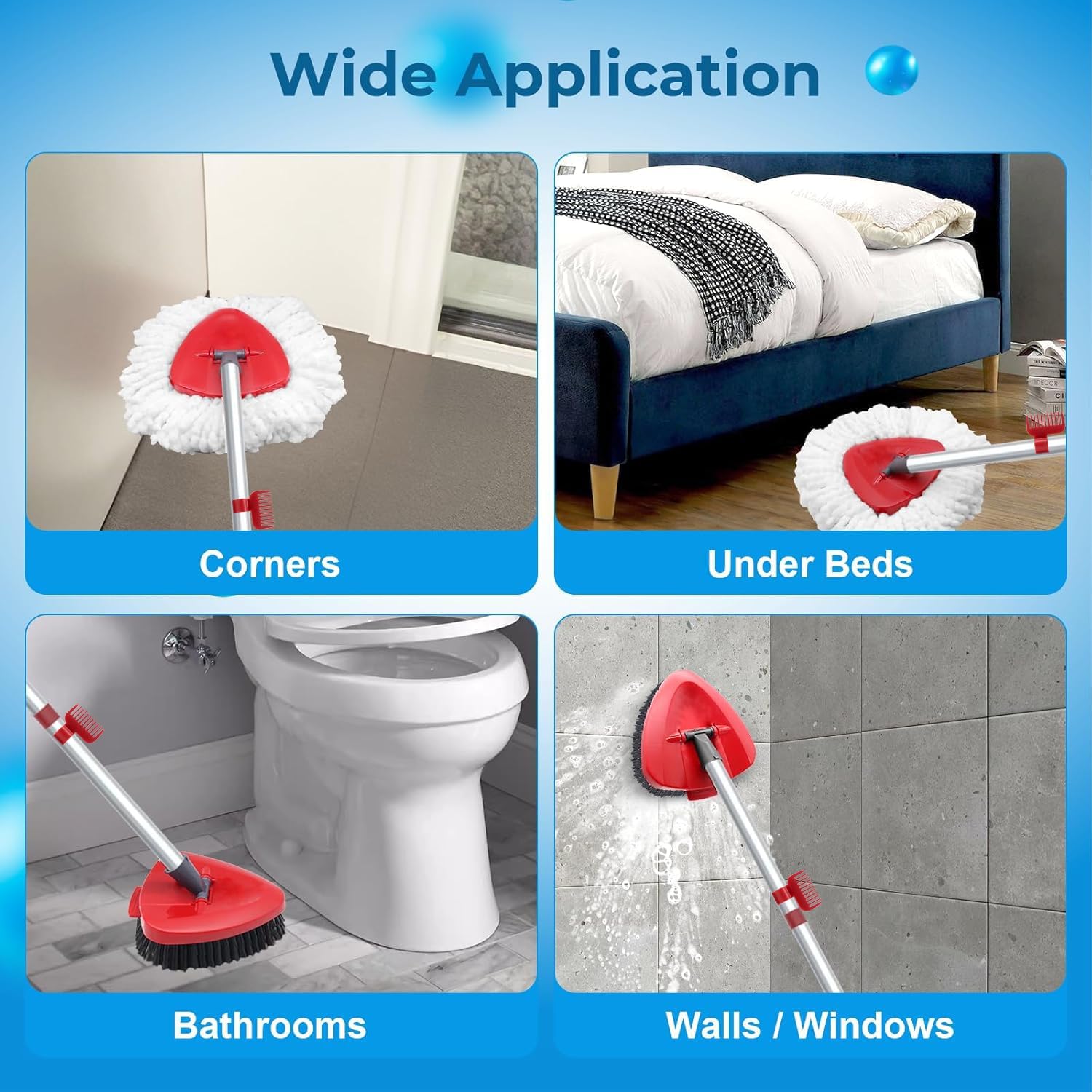 Wakayoyo Spin Mop Replacement Head Set 1