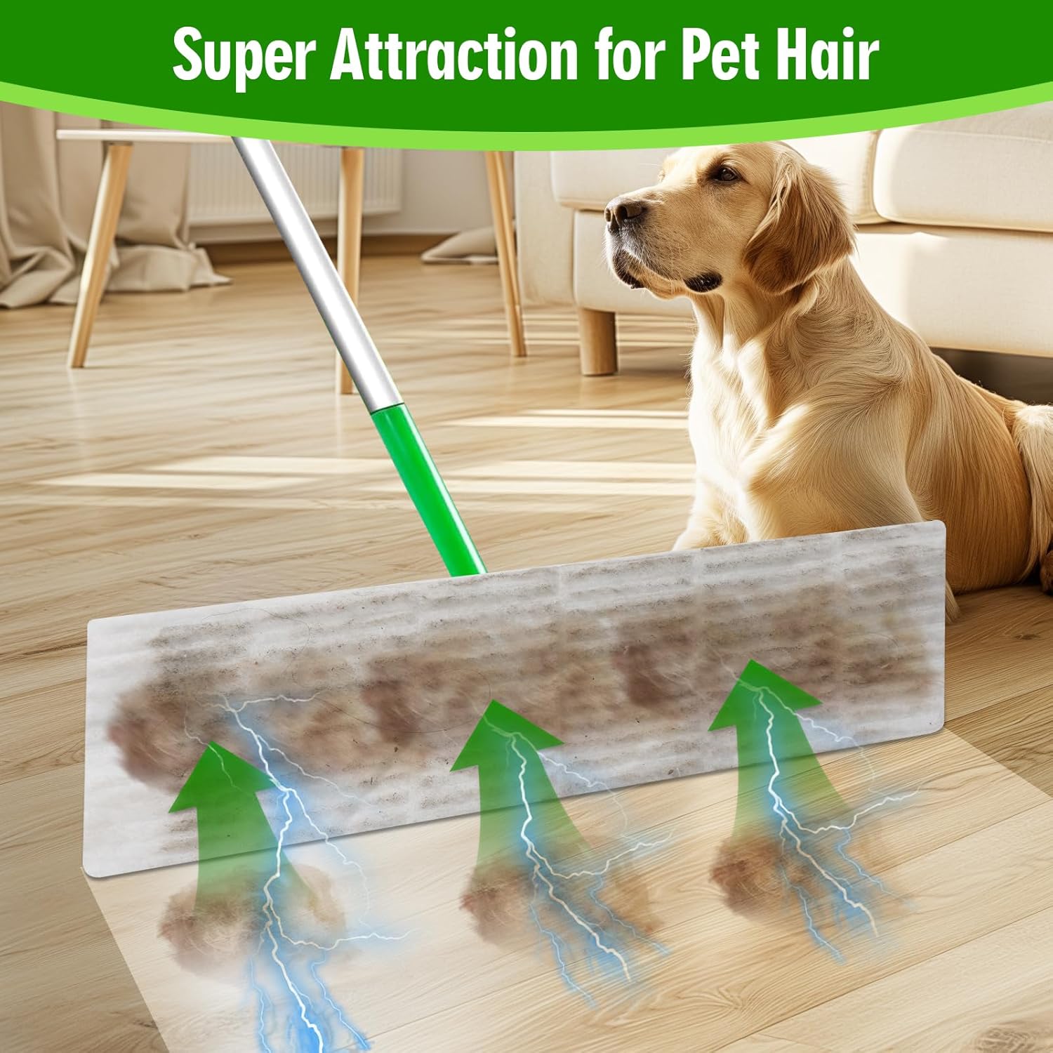 FURCIELOS XL Dry Sweeping Cloths for Swiffer