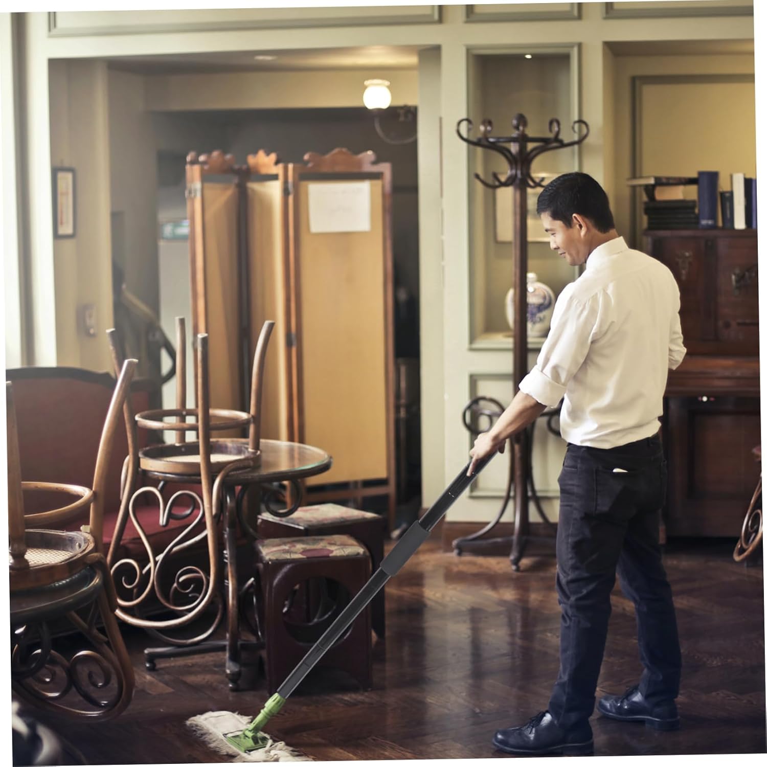 CALLARON Telescopic Mop Stick Replacement Handle for Tile and Hardwood Floors