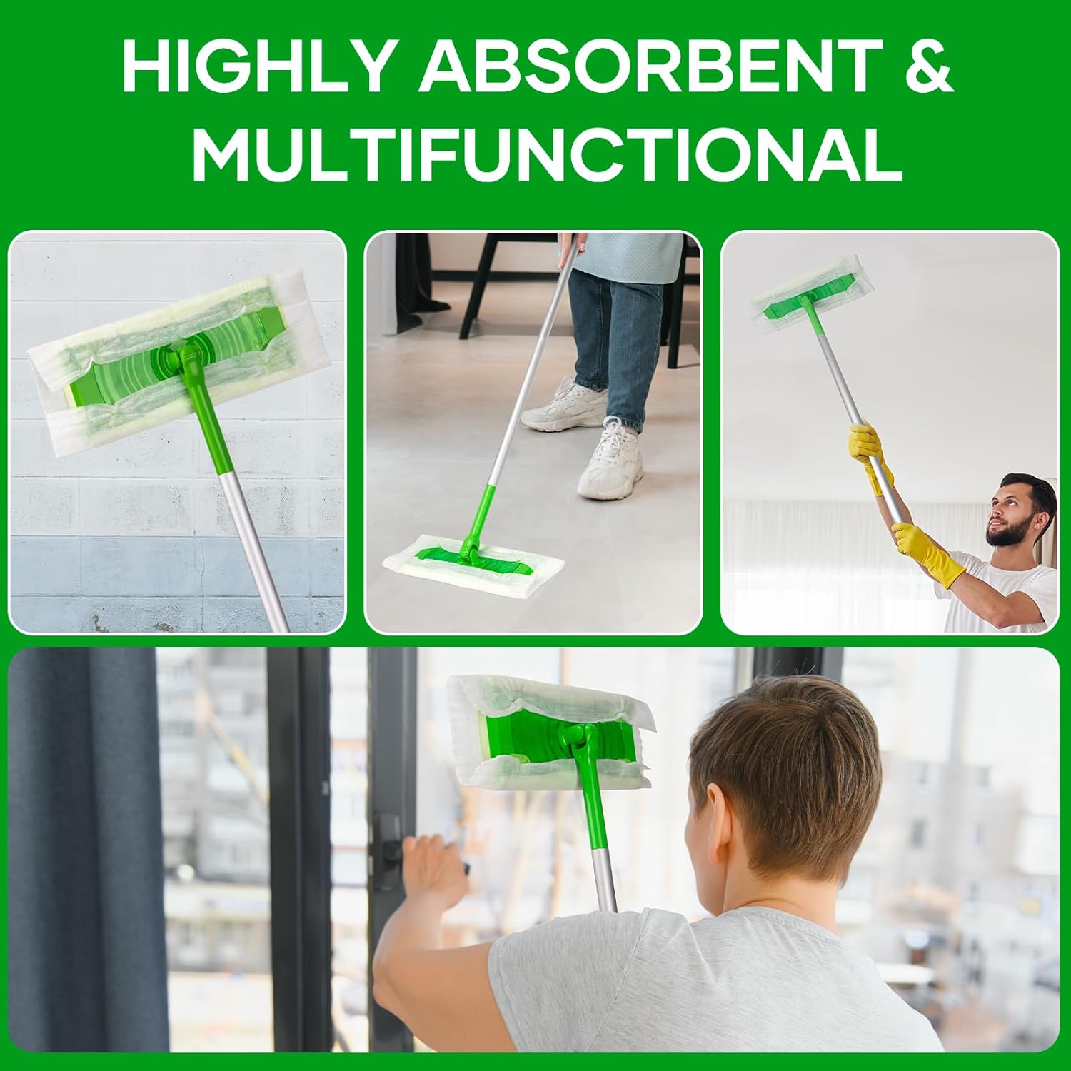 Liminfeit 100 Count Swiffer Dry Mop Refills Pads