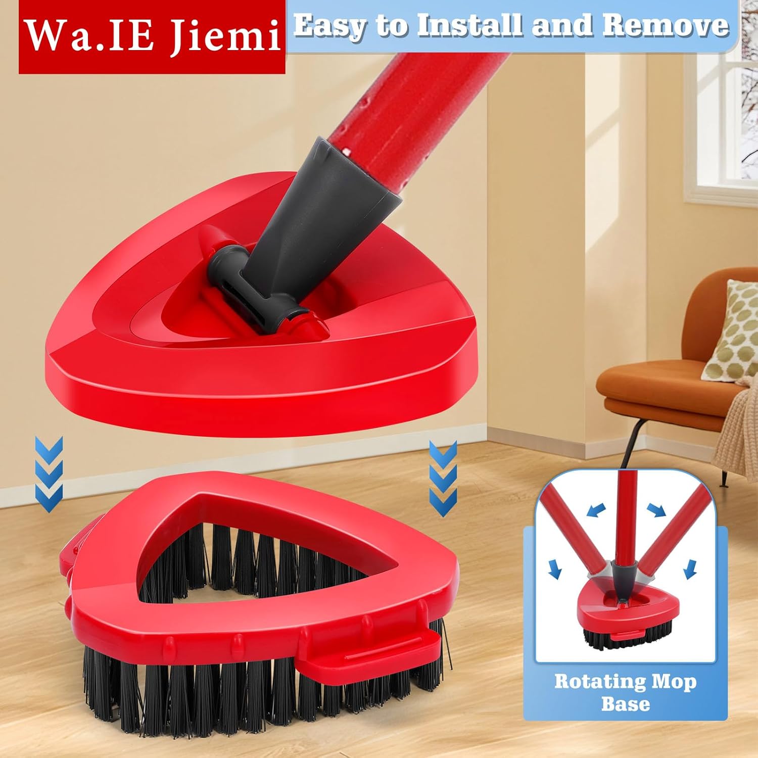4-Pack Spin Mop Heads for Oceda RinseClean 2-Tank System