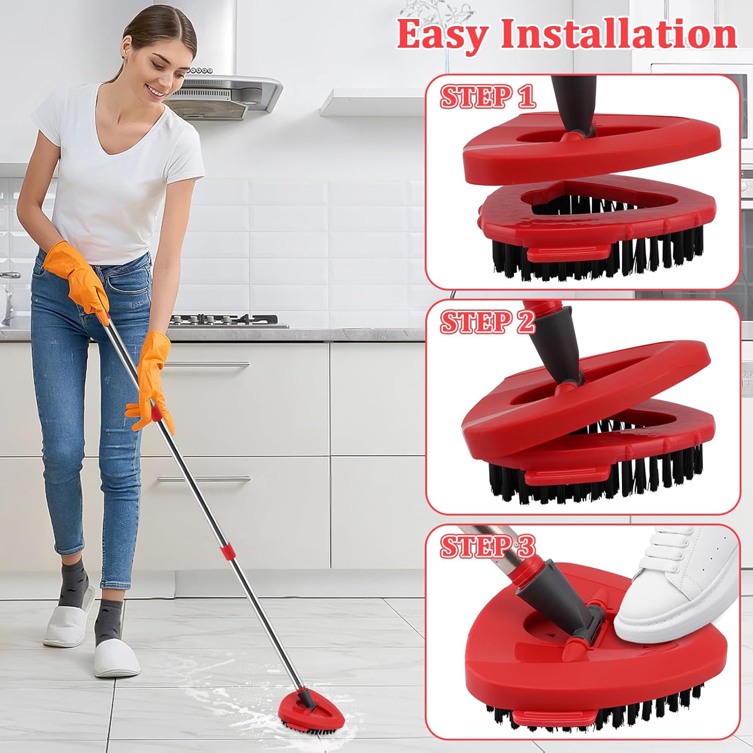 SIKEMAY 2 PCS O-Ceda Scrub Brush Replacement Heads
