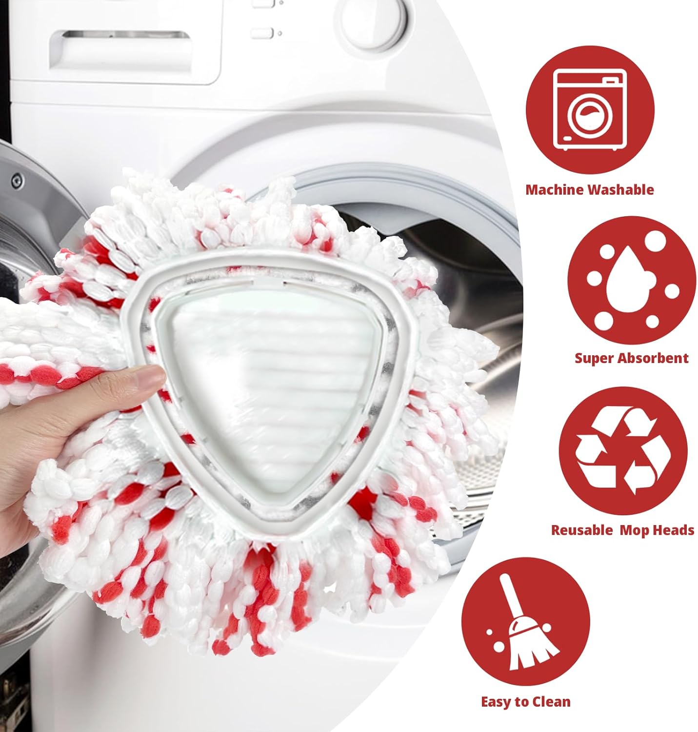 Koolstuffs Spin Mop Heads 2 Pack 40 More Cleaning Power