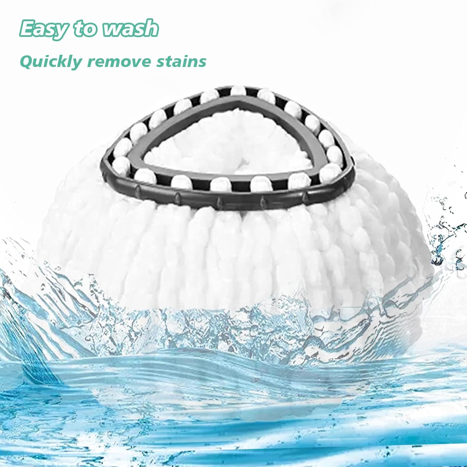 12 PCS Spin Mop Replacement Heads Microfiber Compatible with Cedar Mop