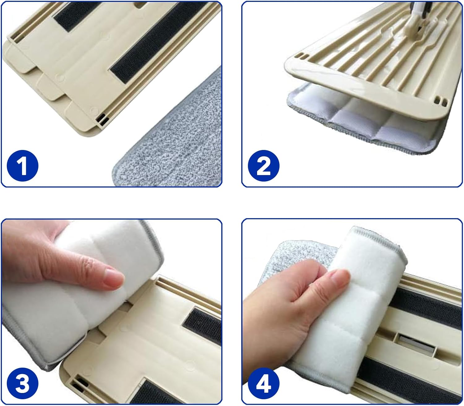 BeiLan Microfiber Mop Pads 10 Pack 13 x 49