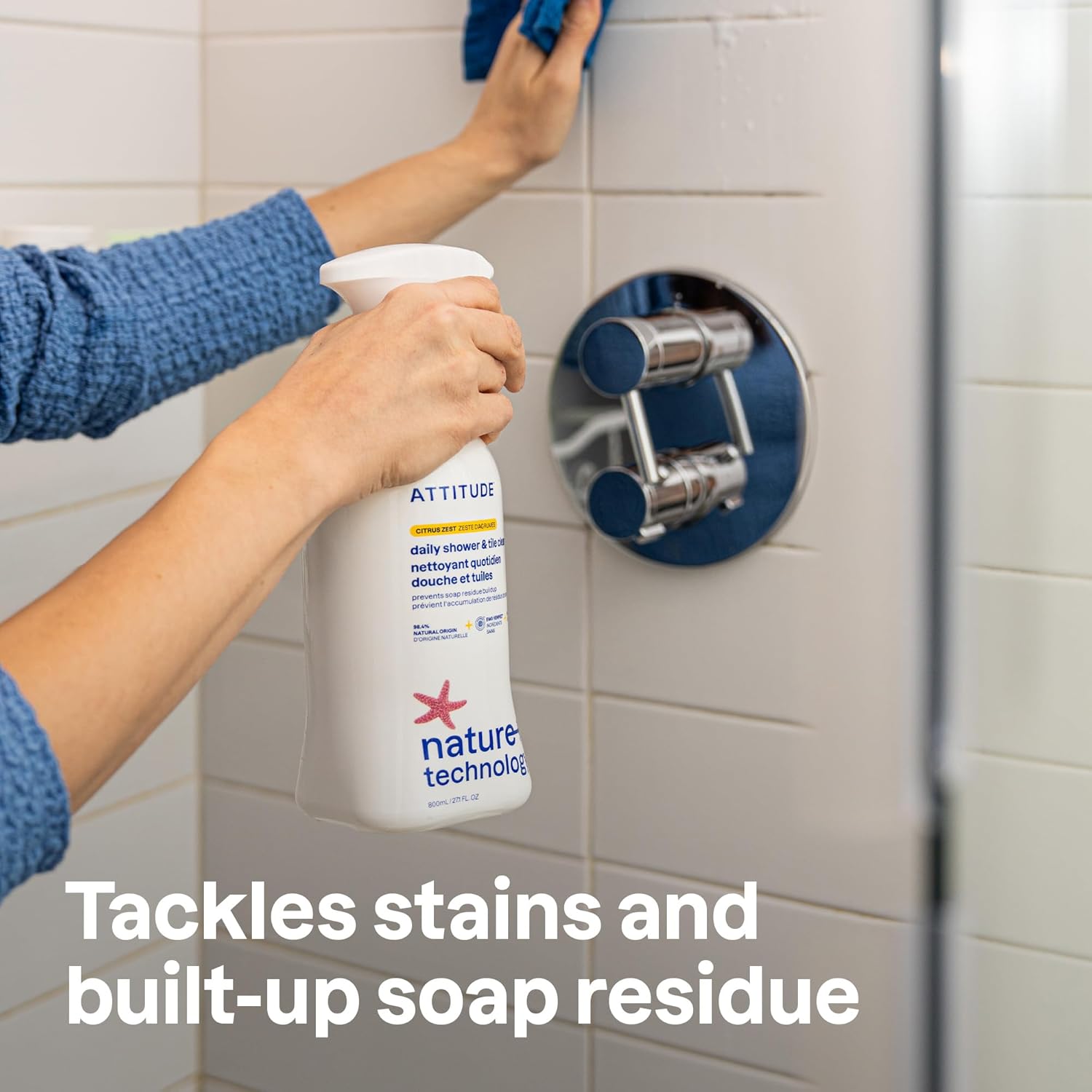 ATTITUDE Multipurpose Bathroom Cleaner 271 Fl Oz Pack of 6