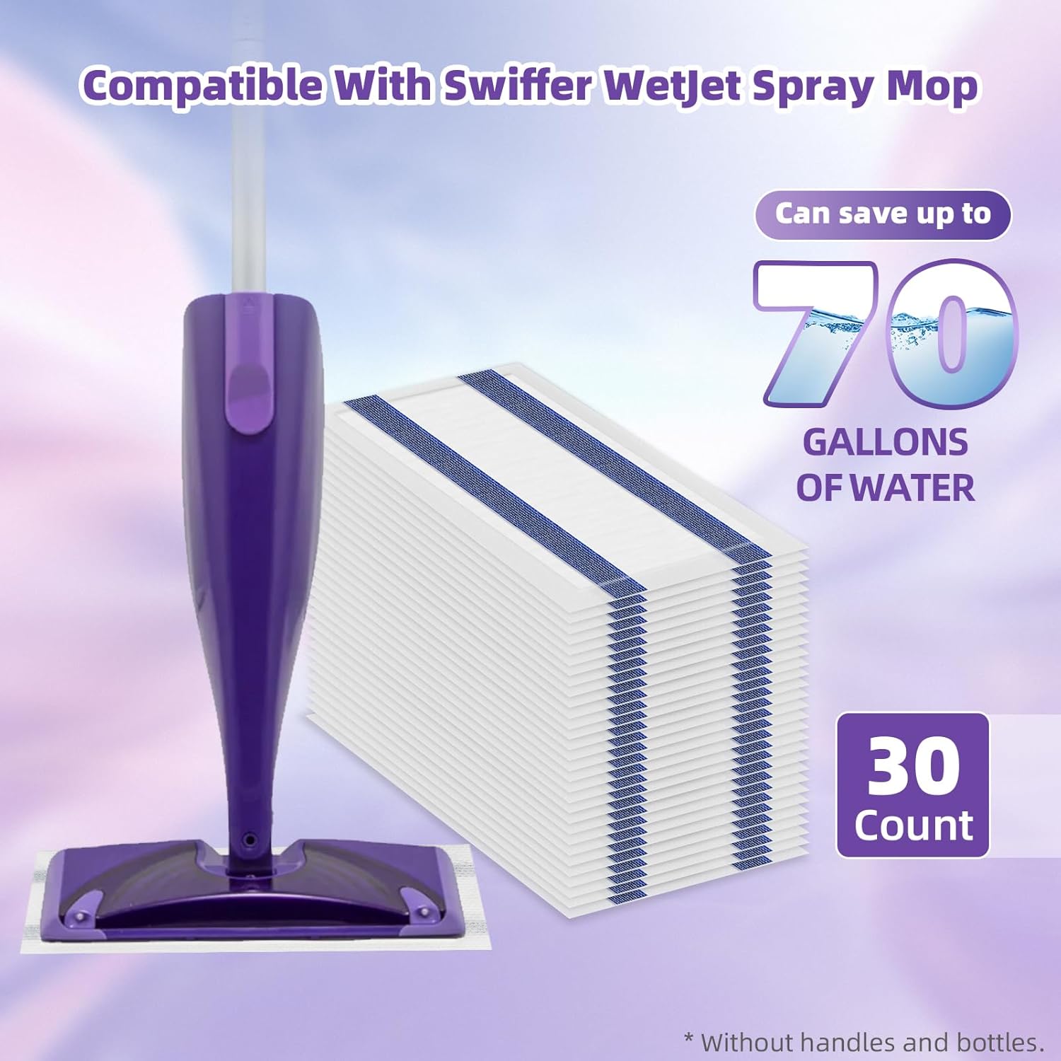30 Count Swiffer WetJet Replacement Mop Pads - Hard Surface Cleaners