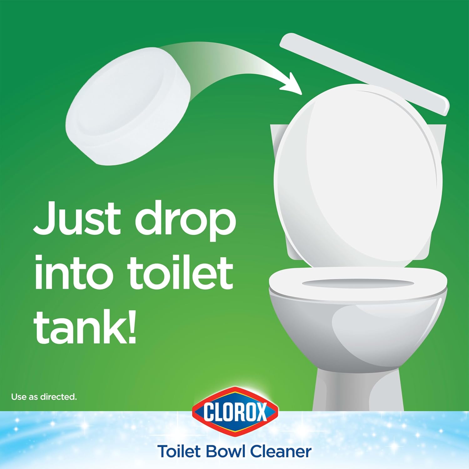 Clorox Ultra Clean Toilet Tablets with Bleach 2 Count 35 Ounces Each