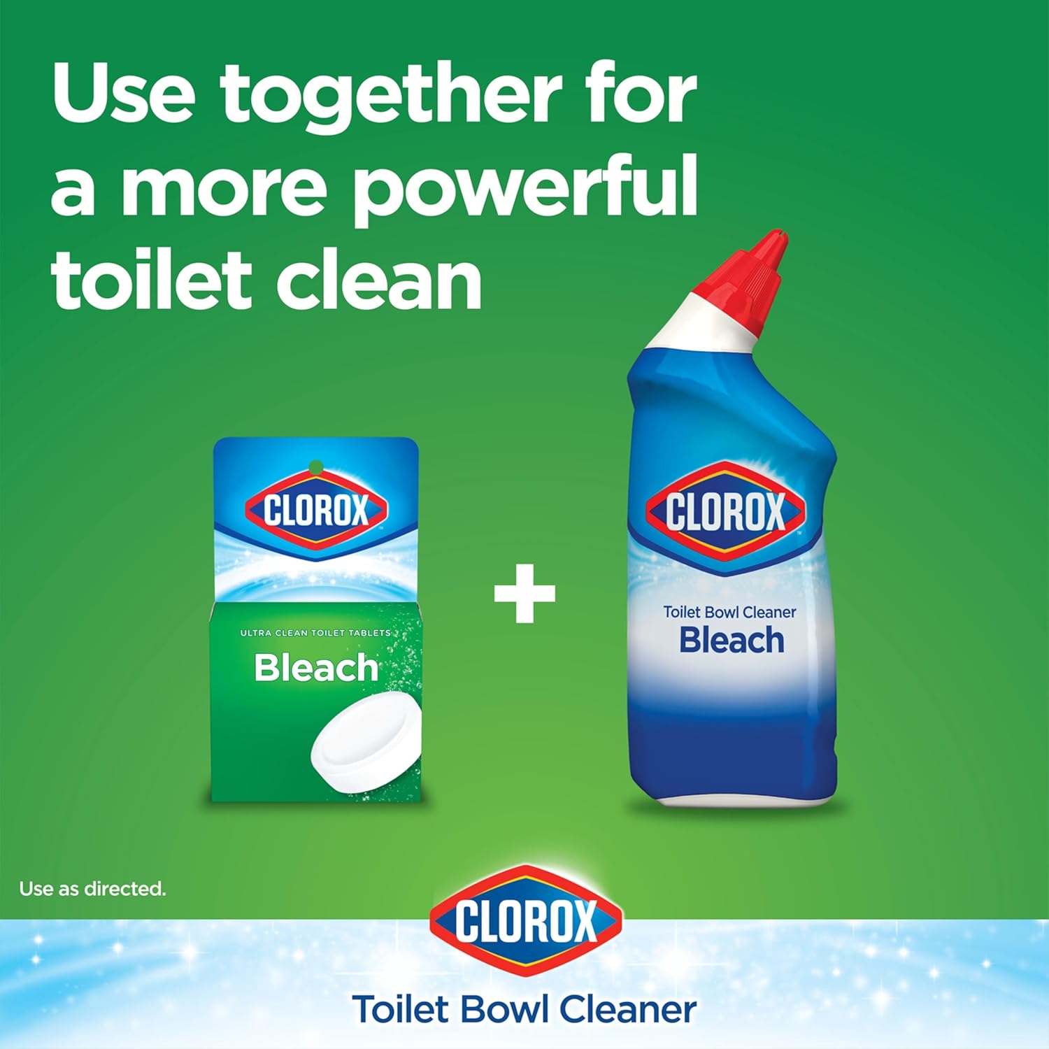 Clorox Ultra Clean Toilet Tablets with Bleach 2 Count 35 Ounces Each