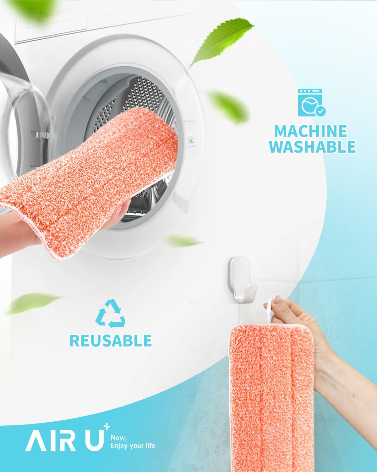 Power Scrubbing Reusable Mop Pads for Swiffer Wet Jet 12 Pack