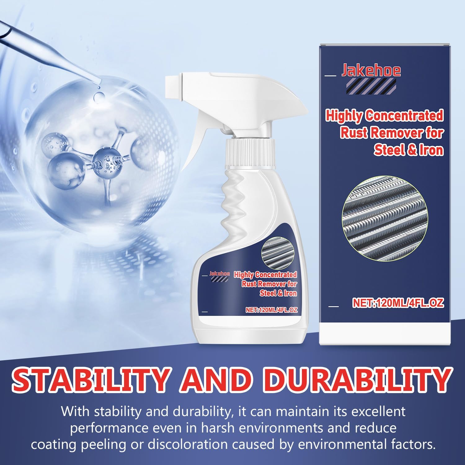 Heavy Duty Rust Remover Spray for Metal Surfaces