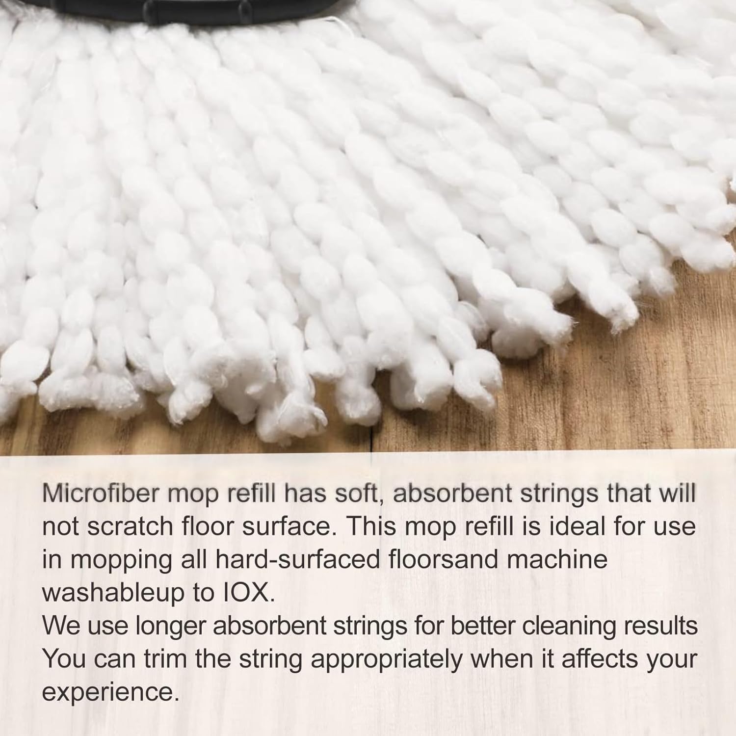 12 Pack Spin Mop Heads with 2 Bases for Oceda EasyWring System