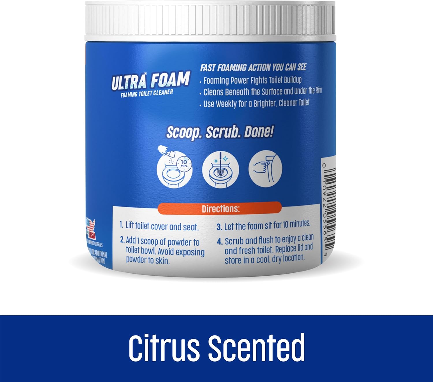 Ty-D-Bol Ultra Foam Toilet Bowl Cleaner - 8 Uses Citrus Scent
