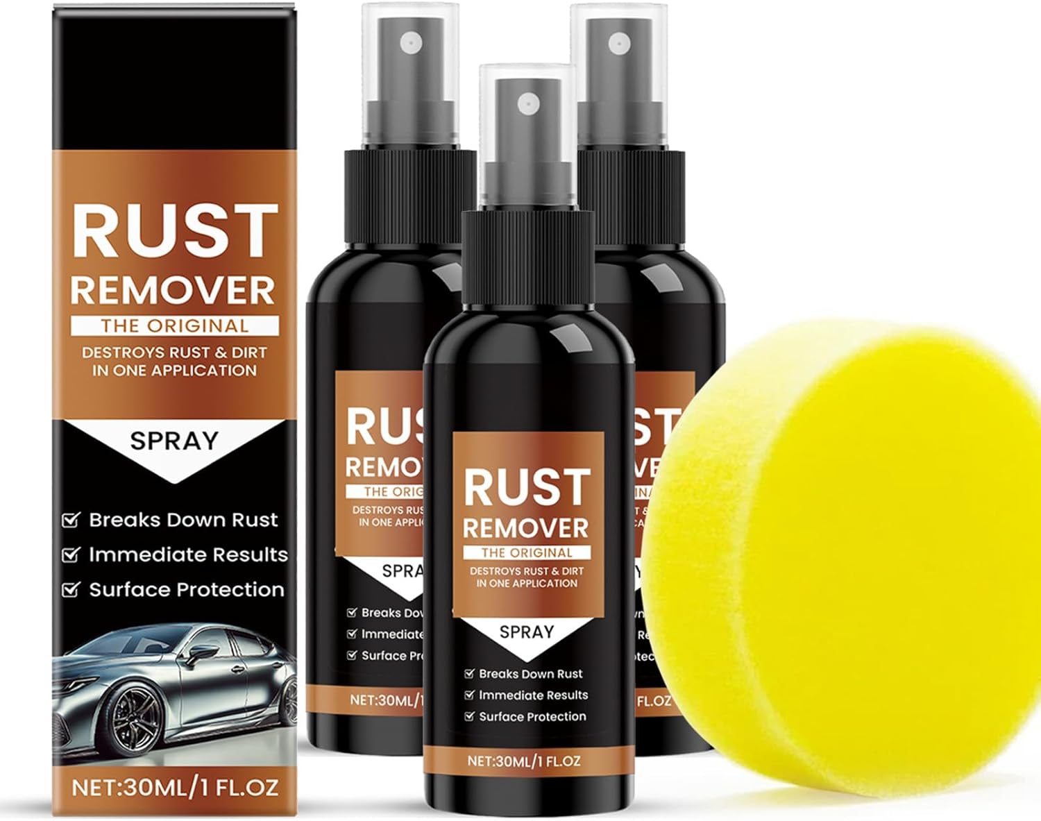 Nexa Rust Remover Spray 3 Pack - Fast Acting and Safe