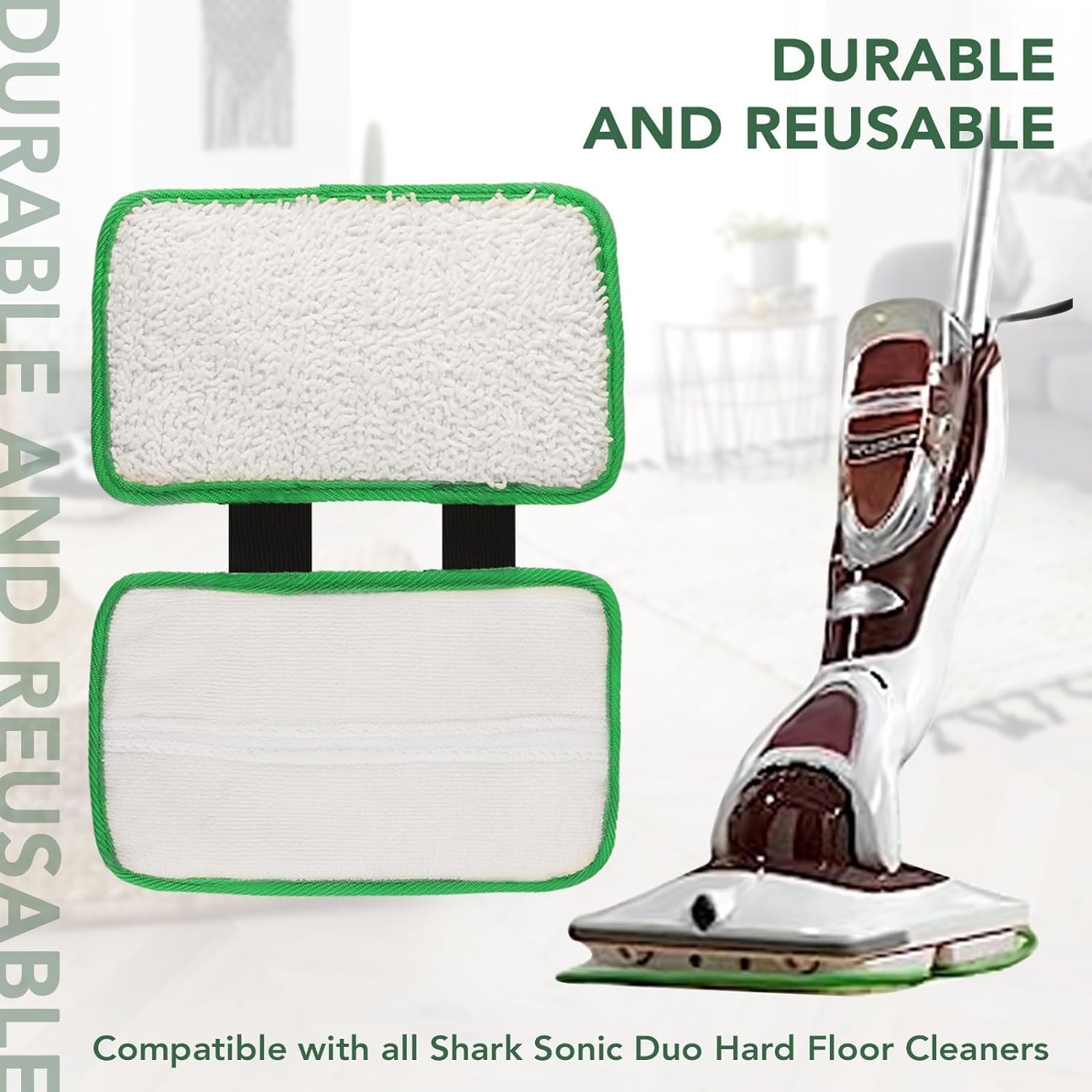 Sgizoku Replacement Pads for Shark Sonic Duo 5 Pack 1