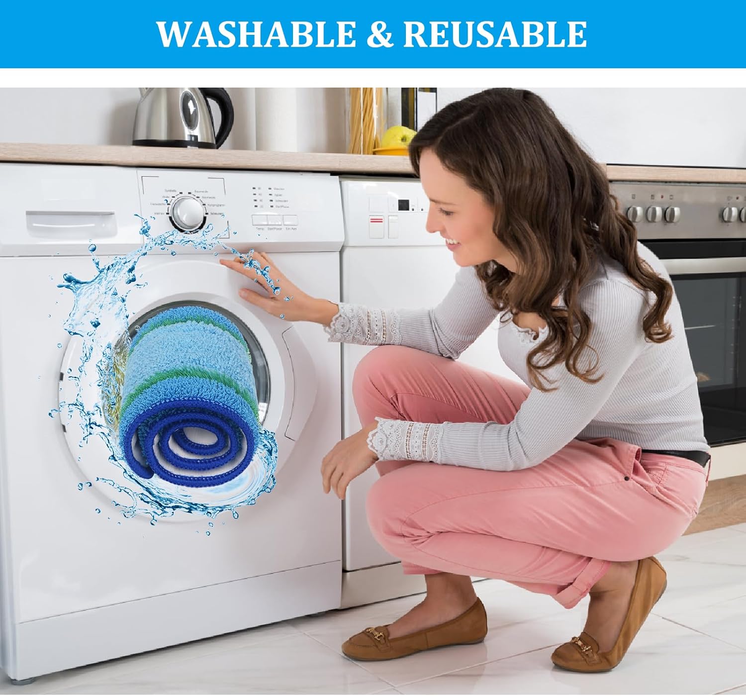 6 Pack Deep Clean Microfiber Mop Pads for Bona Family