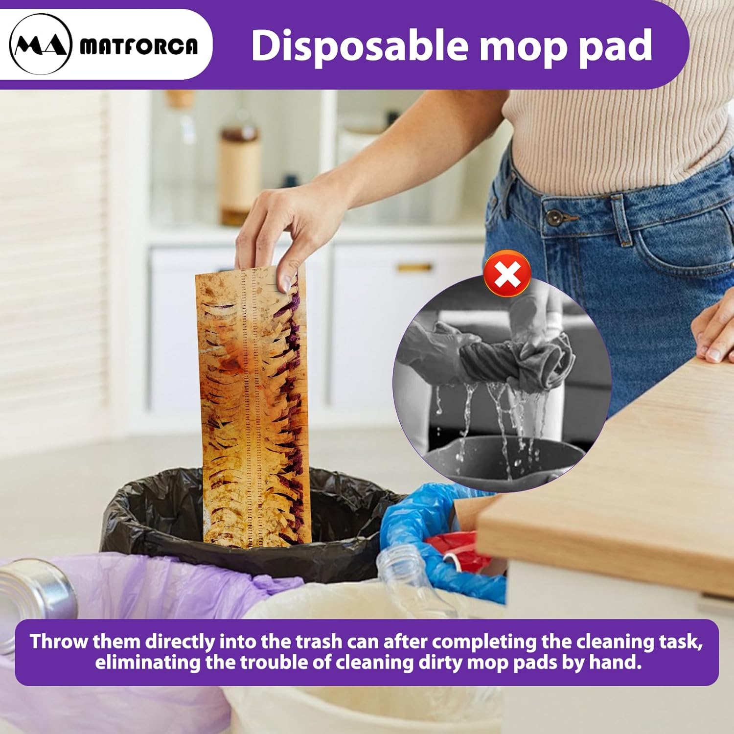 30 Pack Swiffer Power Mop Refills - Eco-Friendly Cleaning Pads