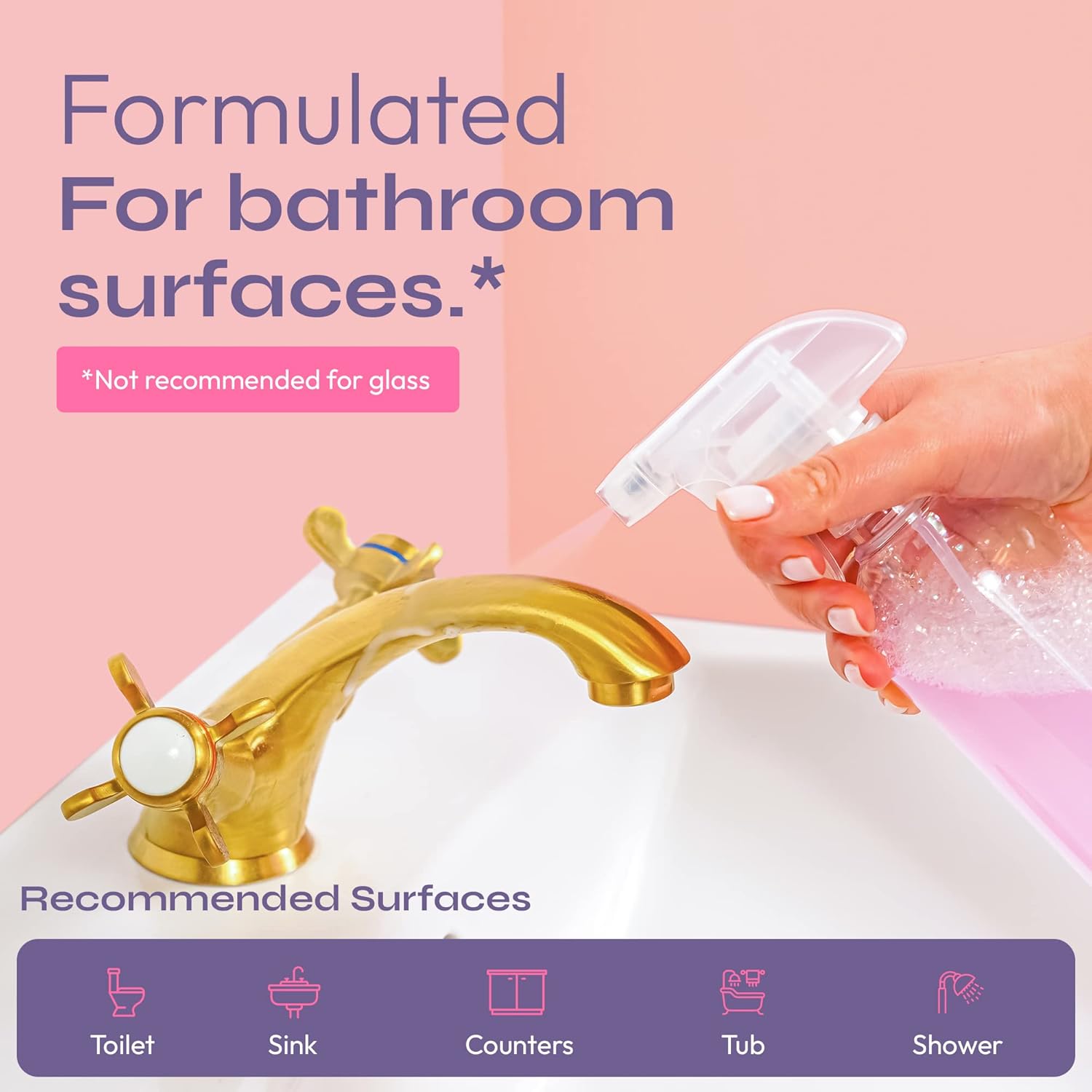 FOMIN Bathroom Cleaner Tablets 6 Pack - Magnolia Grapefruit