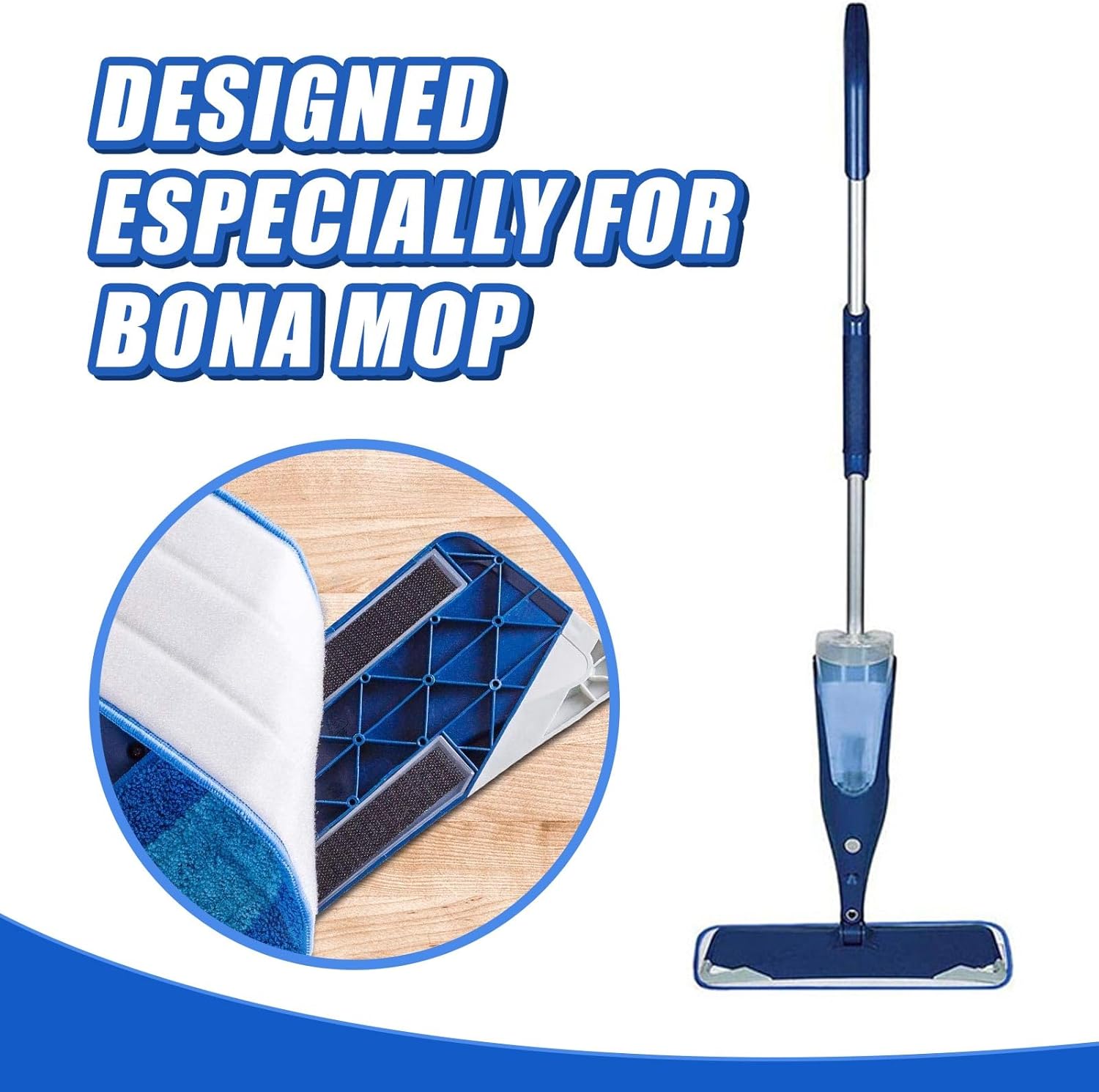 40 Piece Microfiber Mop Pad Refills for Bona Mop