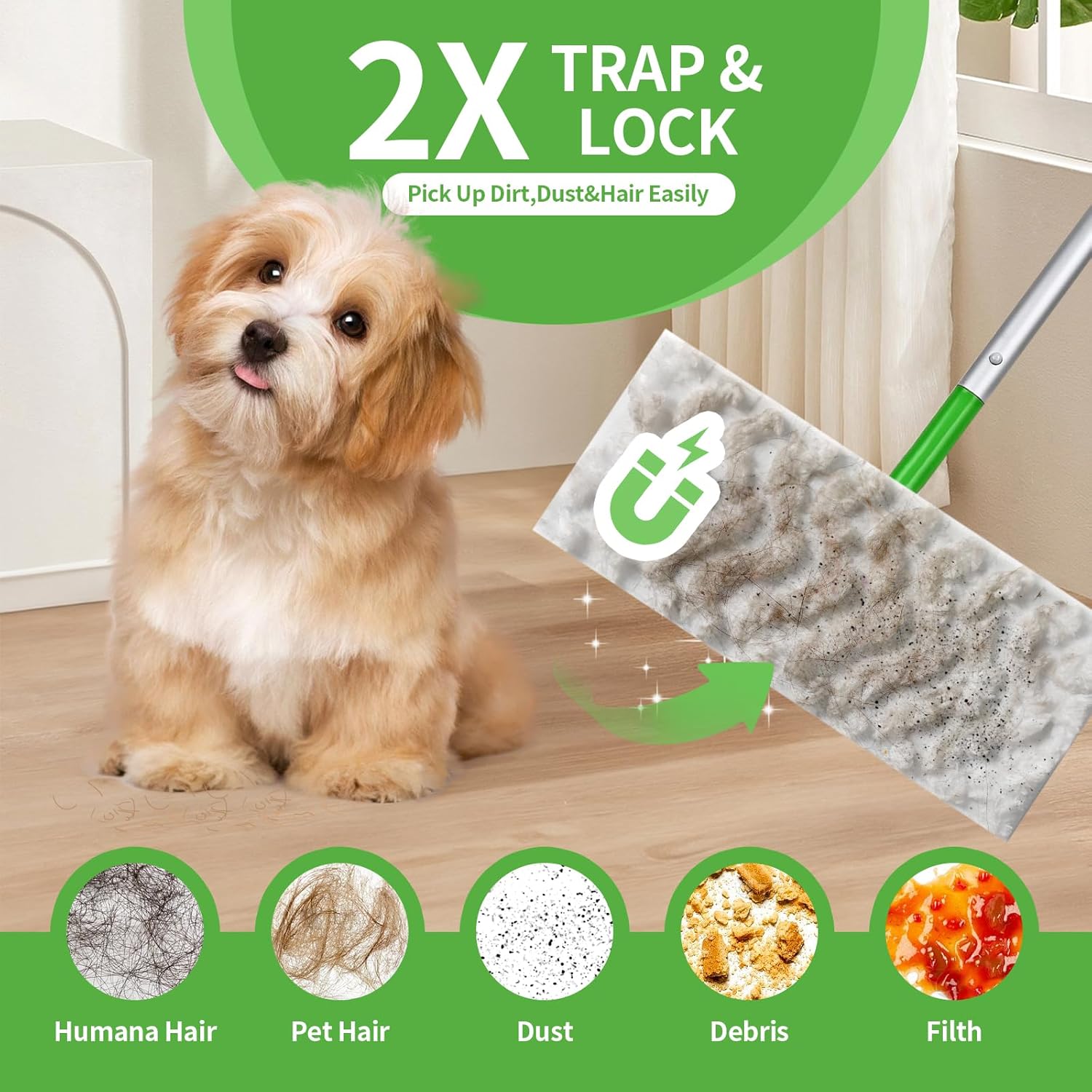 Gazeer 32 Count Pet Heavy Duty Dusters Refills