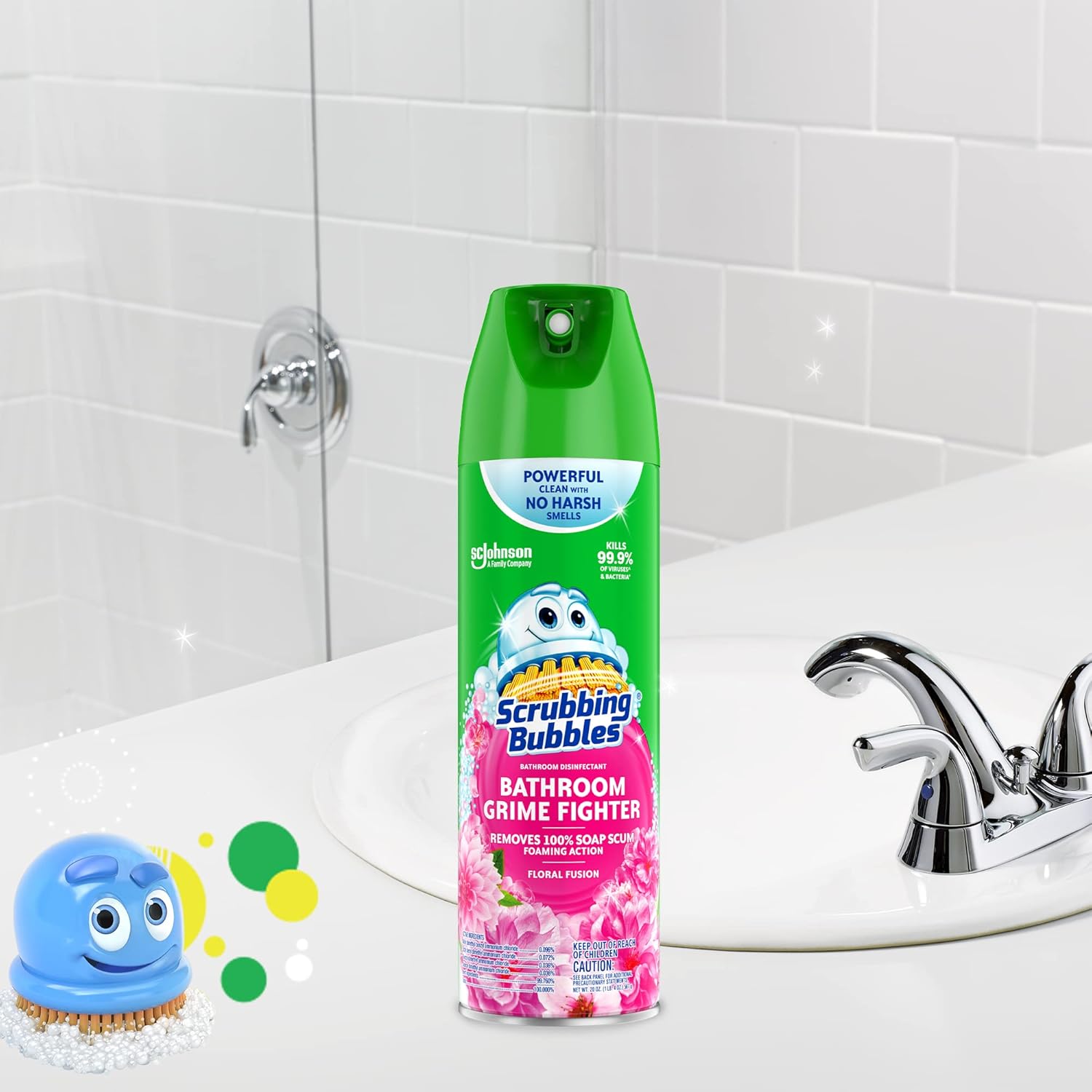 Scrubbing Bubbles 20oz Bathroom Cleaner with Floral Scent