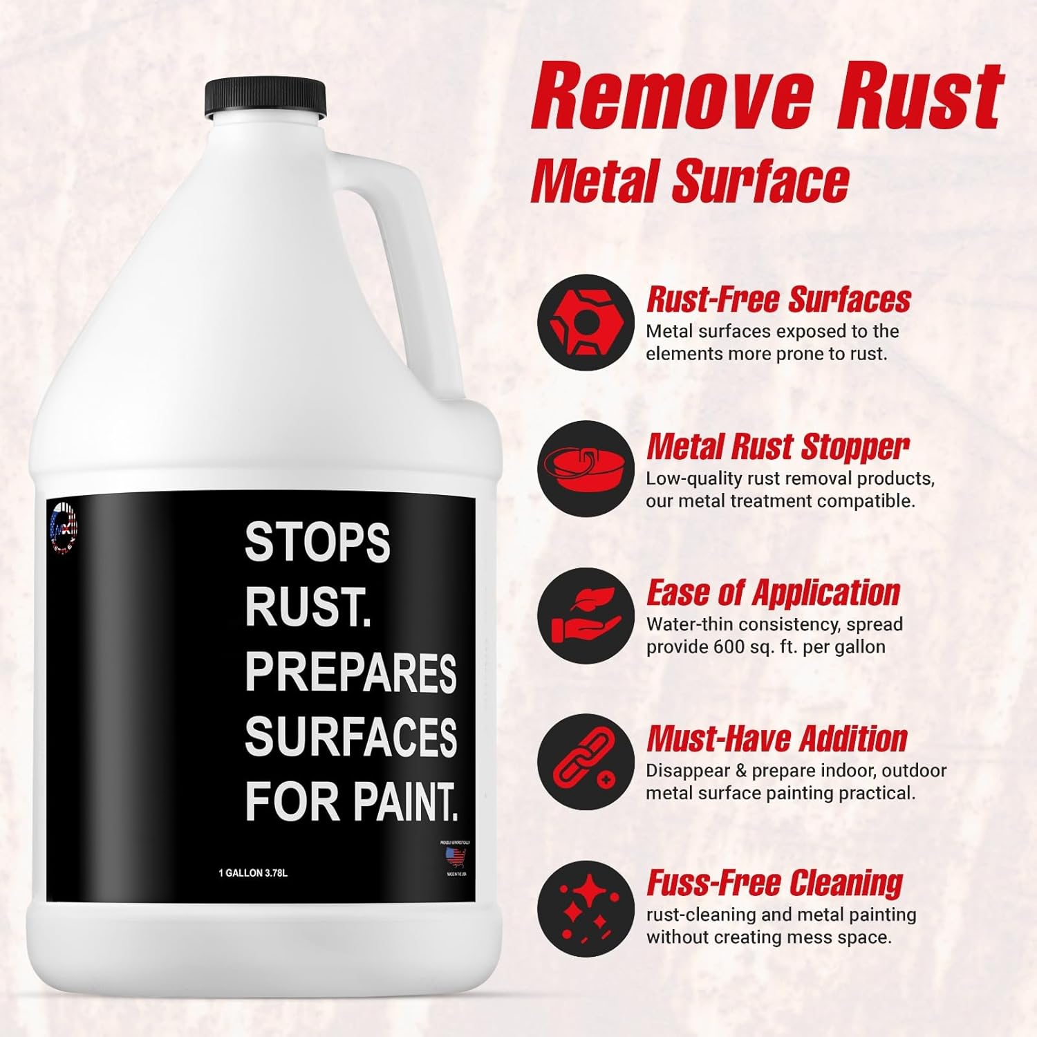 Mettlex Rust Remover 1 Gallon 2 Pack - Multi-Surface