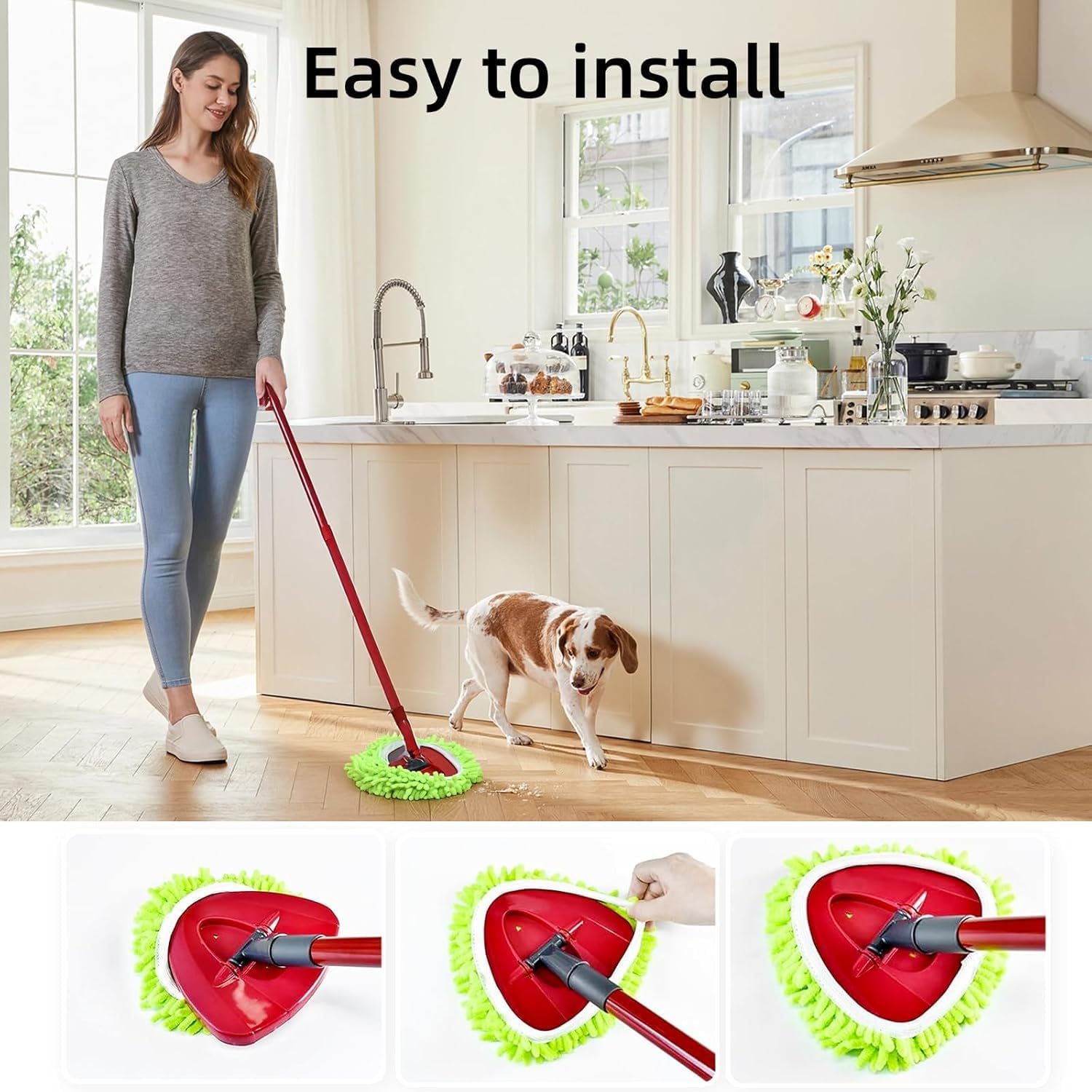 YWSHF Spin Mop Refill for O Cedar 3 Pack Replacement Heads