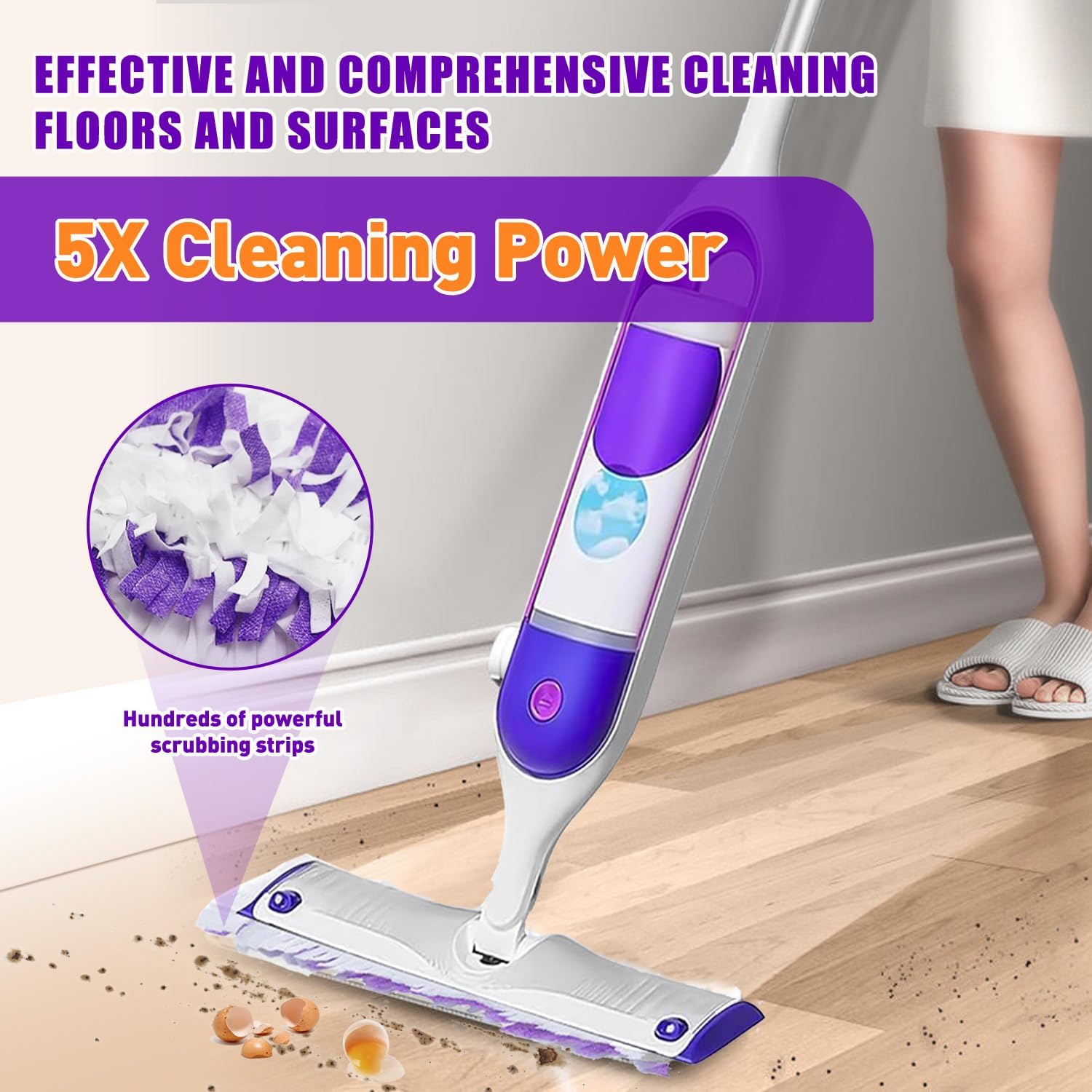 Power Mop Pads Refills - 18 Count Multi-Surface Compatible