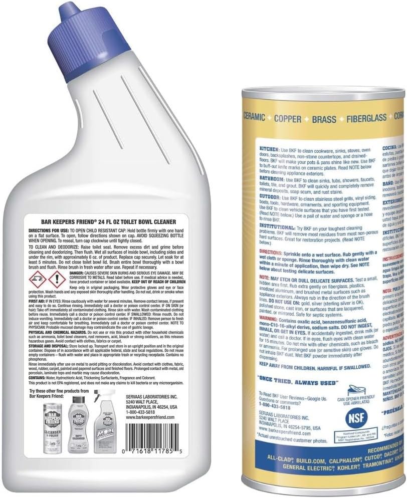 Bar Keepers Friend Multipurpose Bathroom Cleaner - 24oz21oz 2 ct
