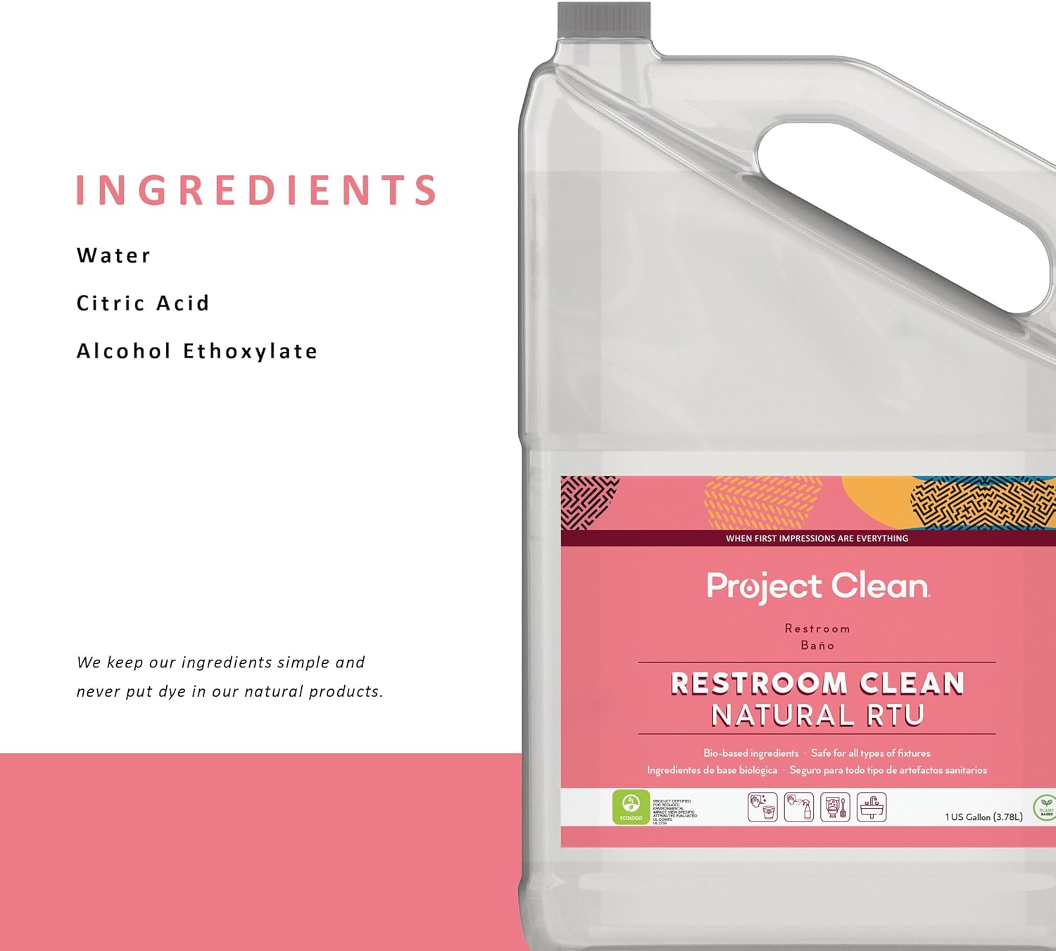 Project Clean Multi-Surface Non-Toxic Cleaner 4-Pack Refill