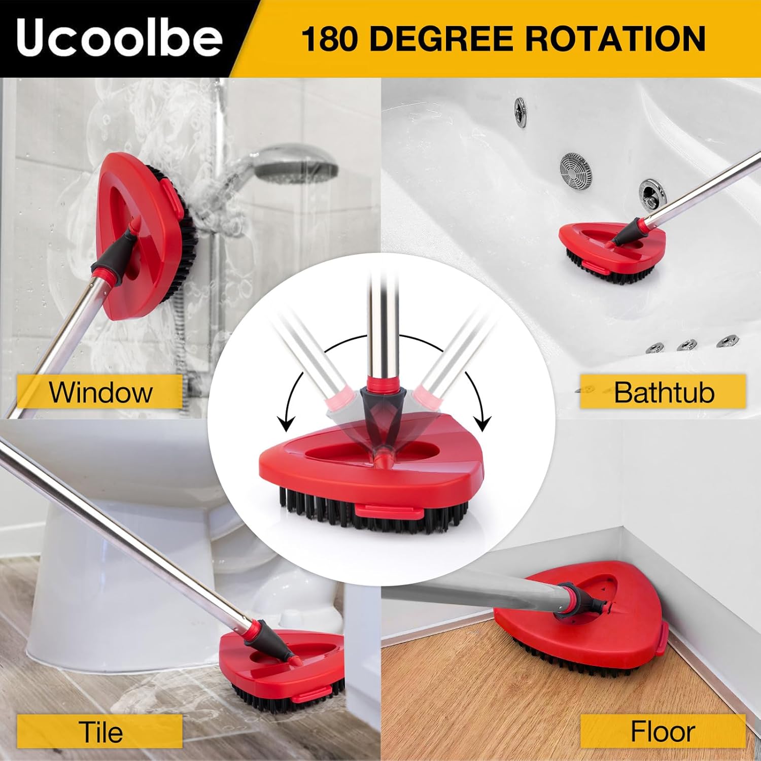 Ucoolbe Mop Brush for O-Cedar EasyWring 1 Tank System 2 Pack