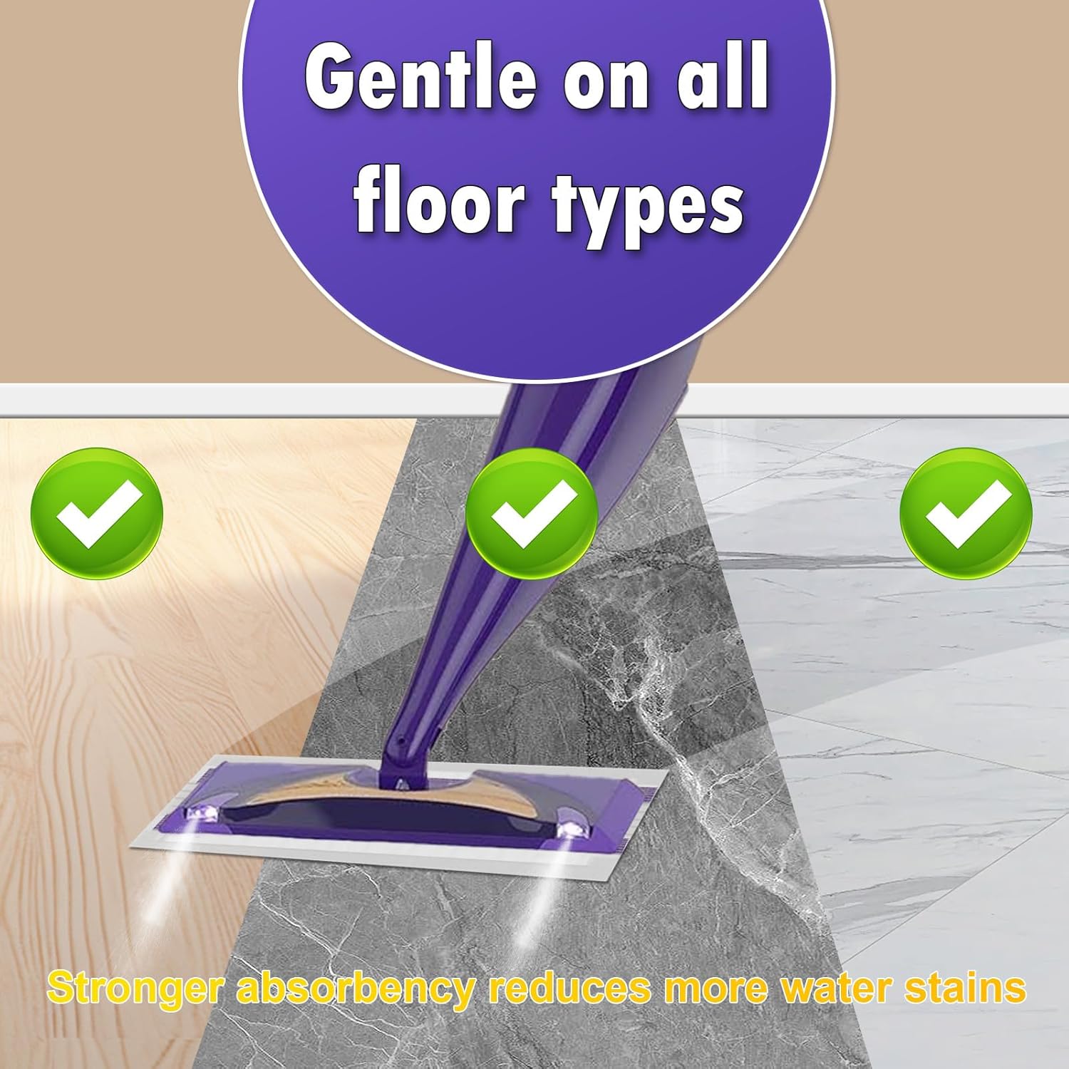 Bisenkud 48 Count Wetjet Pad Refills for Swiffer Wet Jet