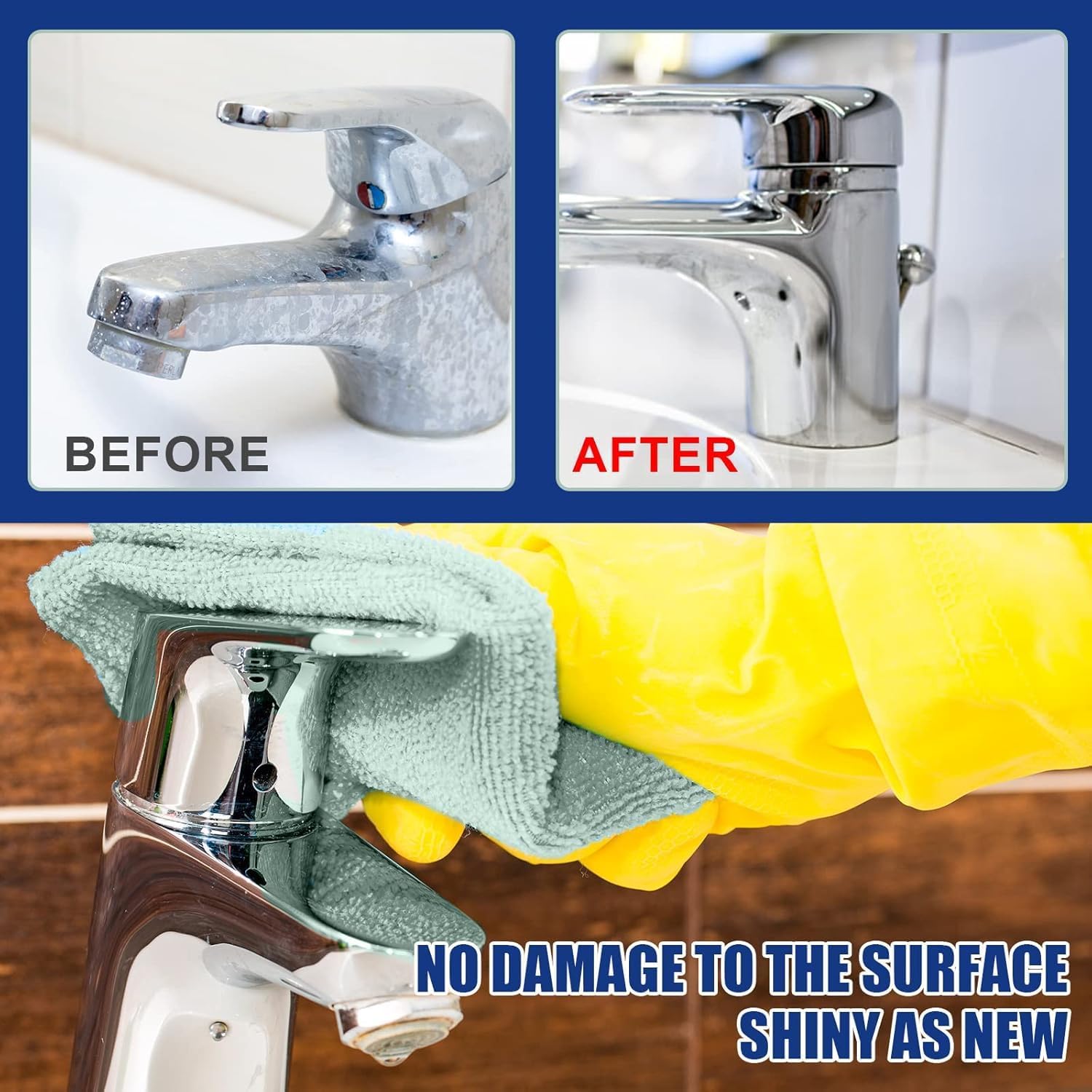 DENGWANG Bathroom Descaler Foam Cleaner 1Pcs Multipurpose