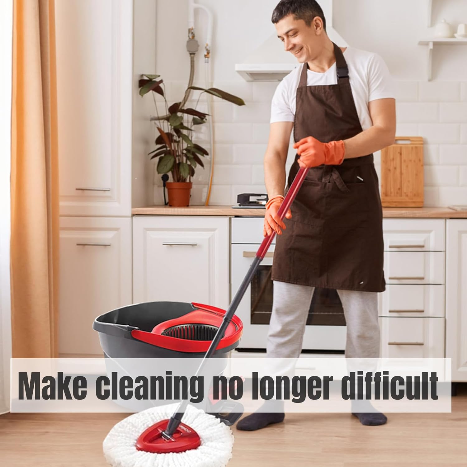 16Pcs Spin Mop Replacement Heads - White Microfiber 360 Rotation Machine Washable