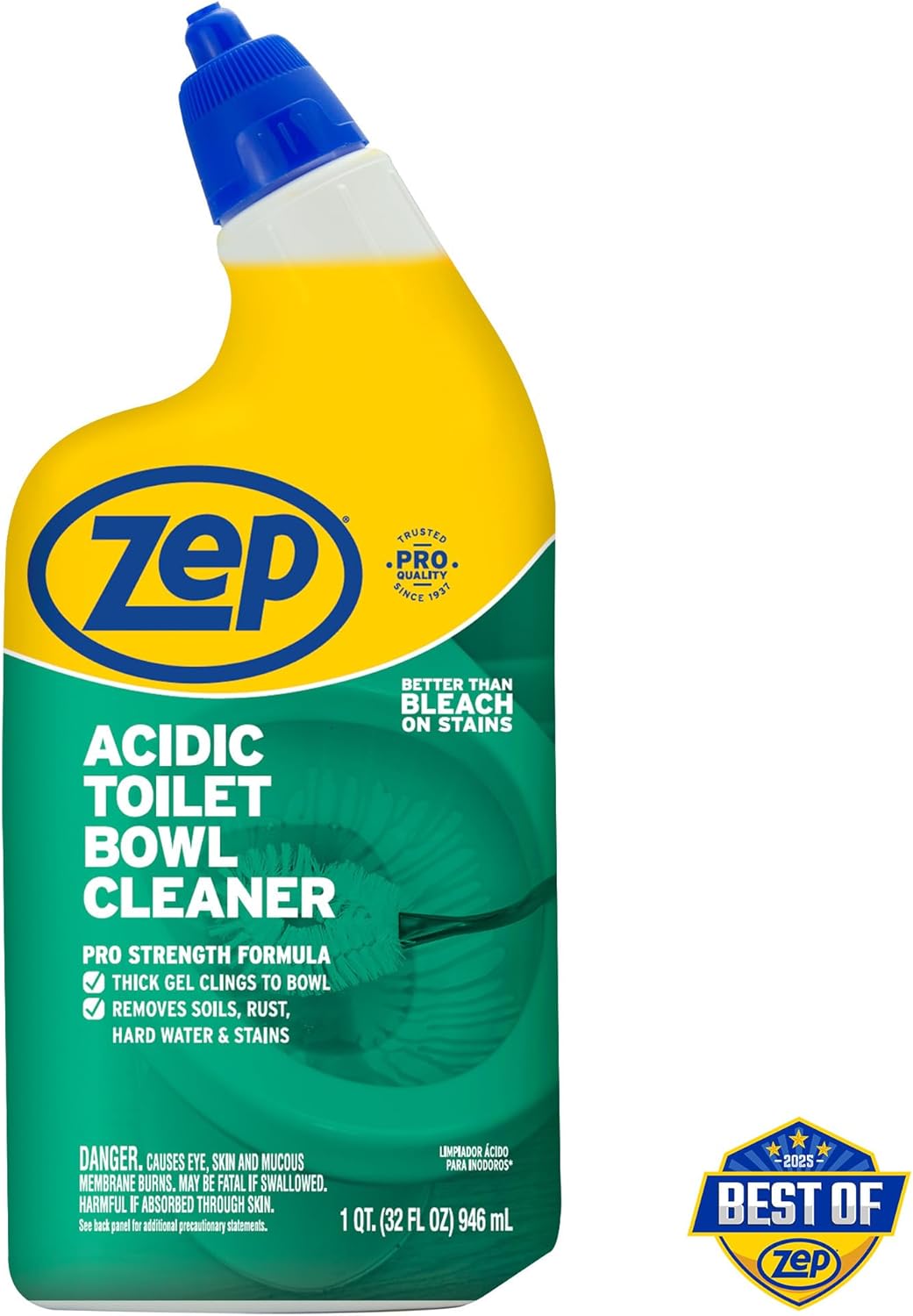 Zep Acidic Toilet Bowl Cleaner 32 oz Case of 4