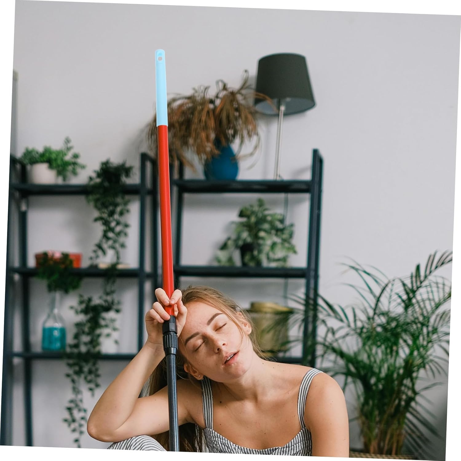 4Pcs Durable Plastic Mop Pole Handle Replacement