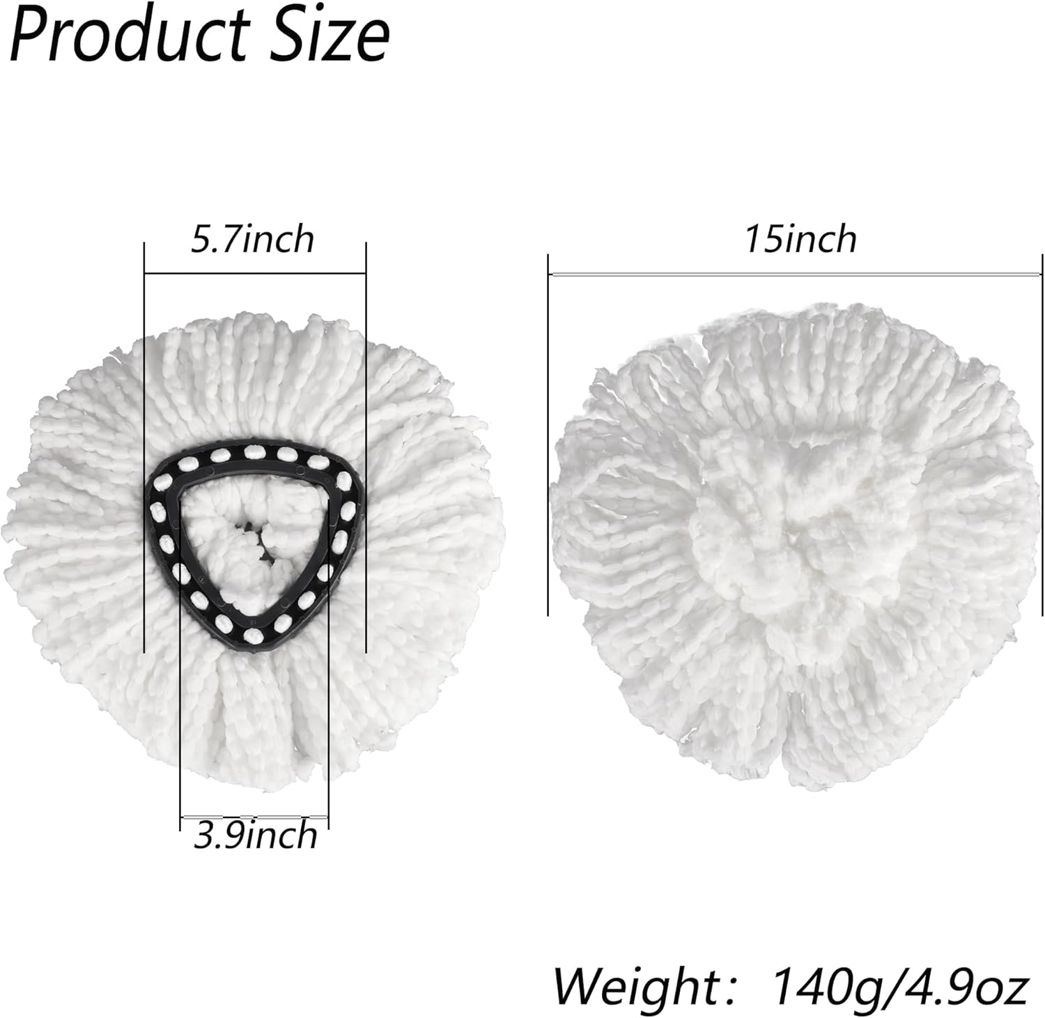 Falcontoy Microfiber Spin Mop Refills 8 Pack