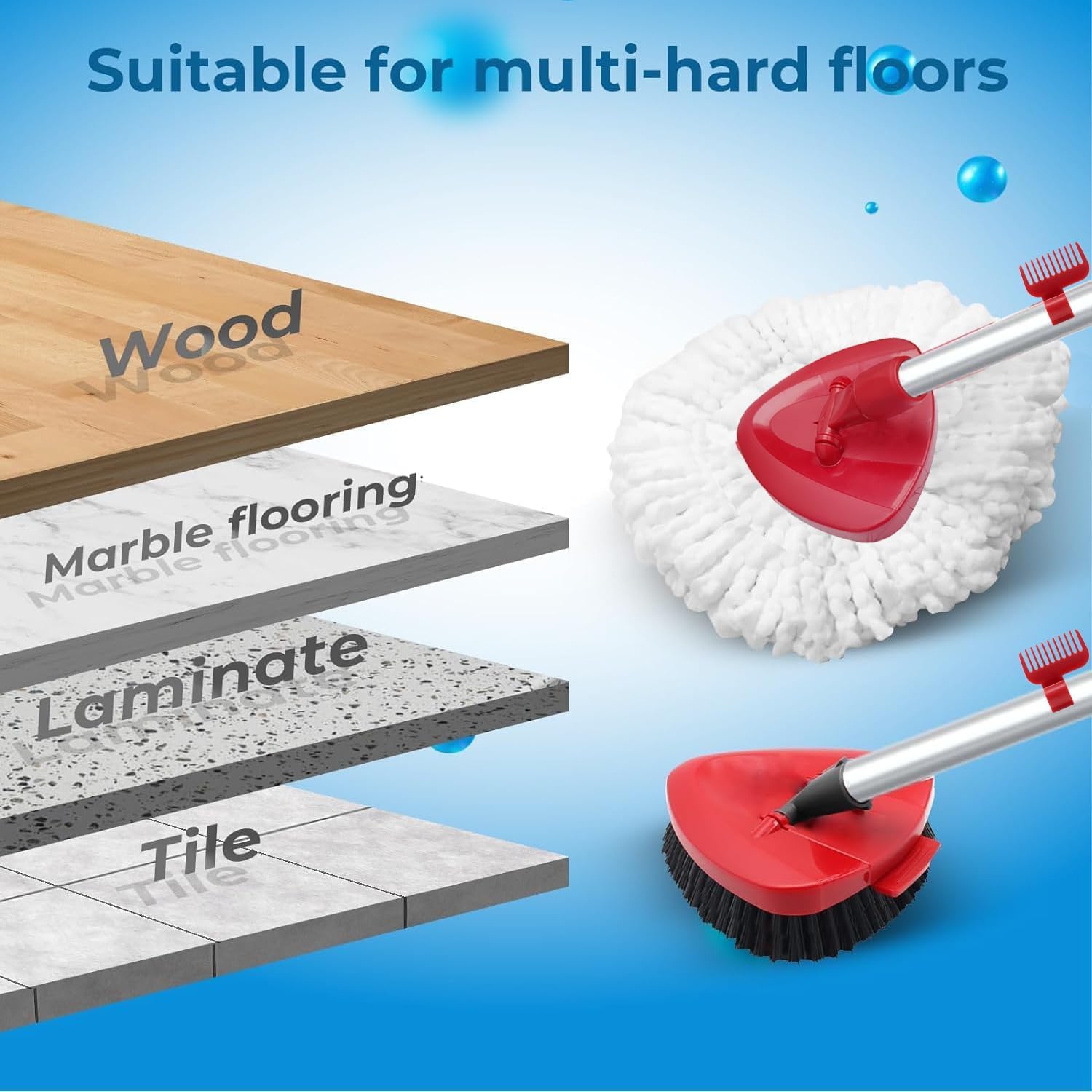 Wakayoyo Spin Mop Replacement Head Set 1