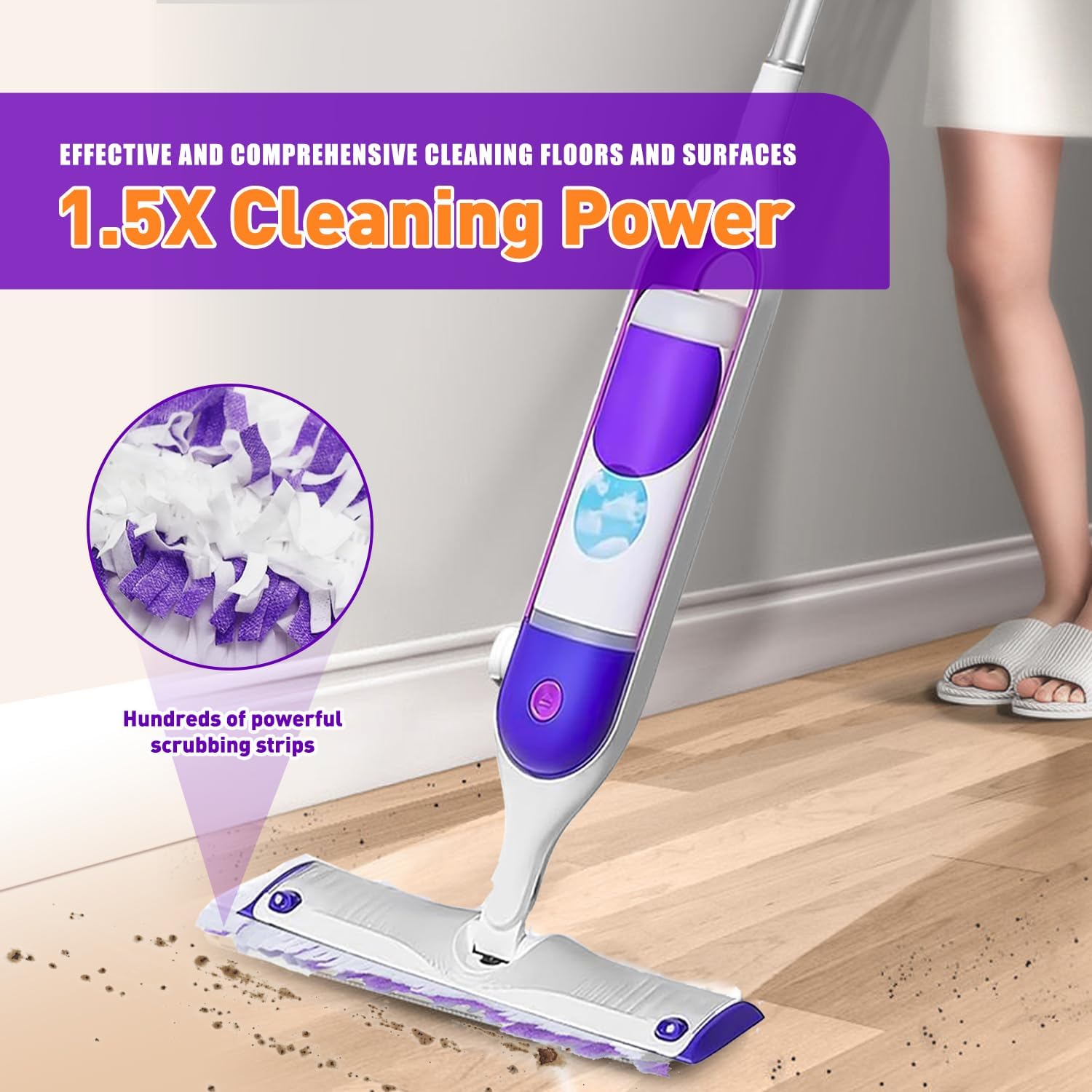 20 Pack Swiffer Power Mop Pad Refills - Multi-Surface Hardwood Compatible