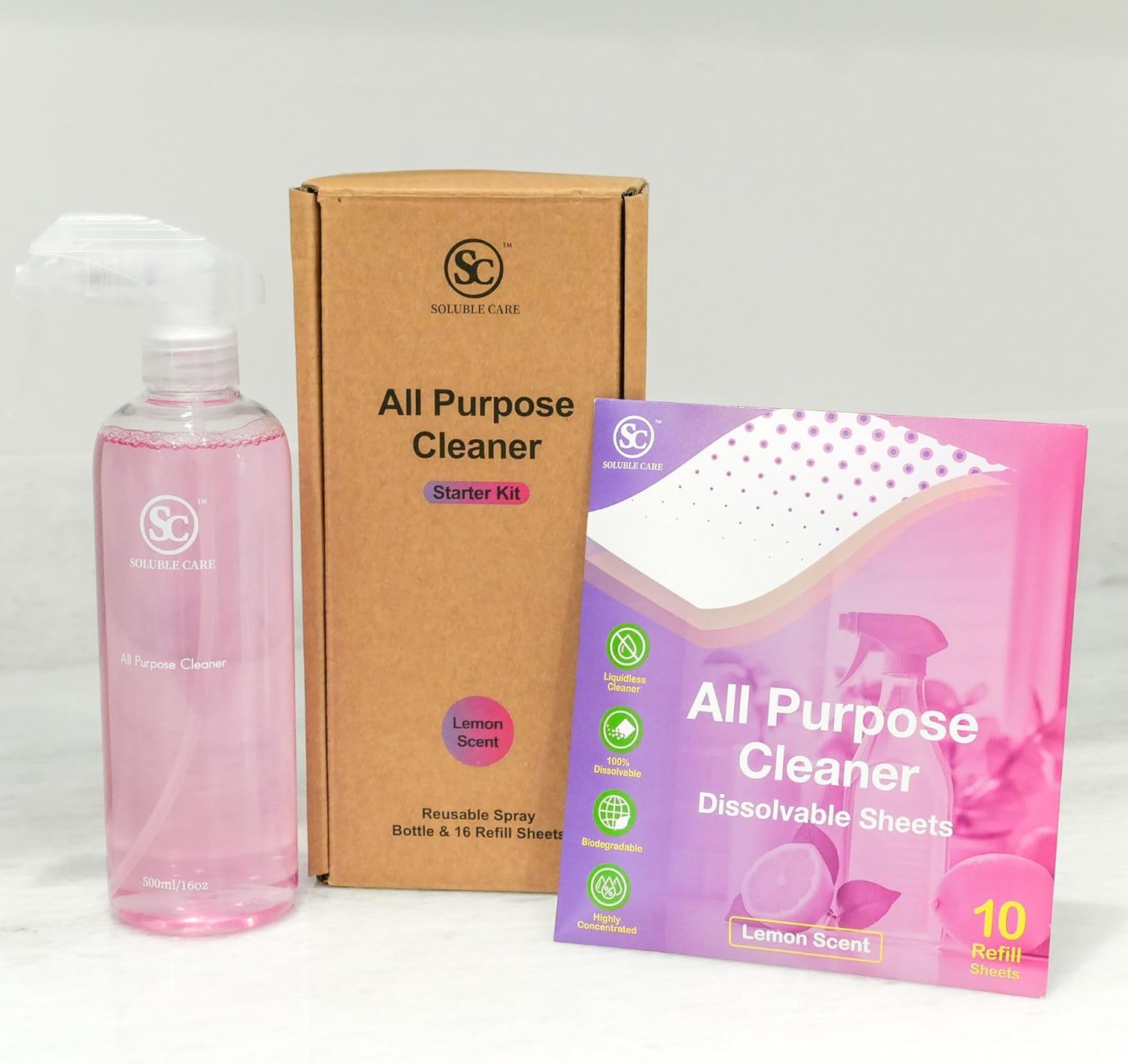 Soluble Care All-Purpose Cleaner Starter Kit