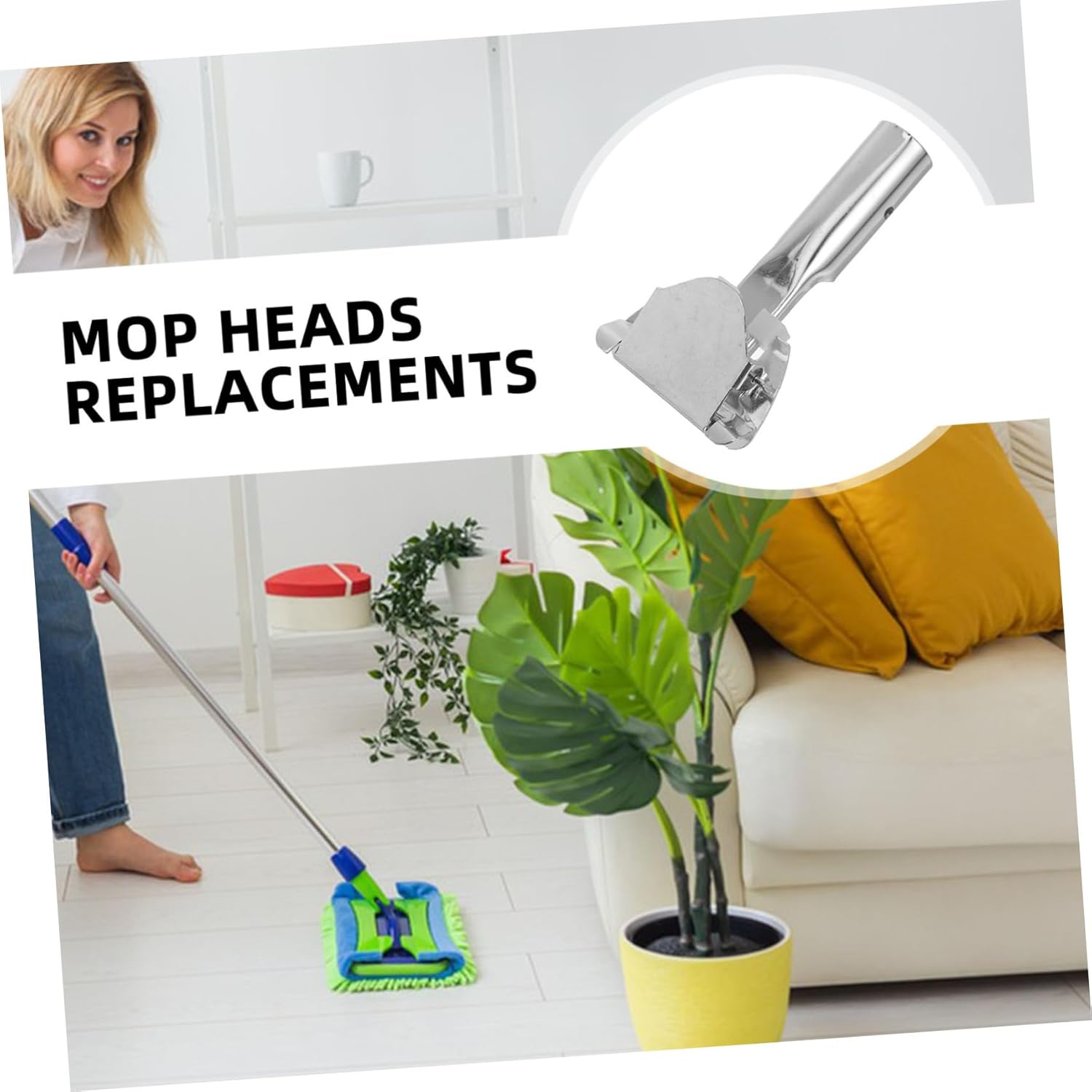 Adjustable Mop Clip for Stainless Steel Mop Handles