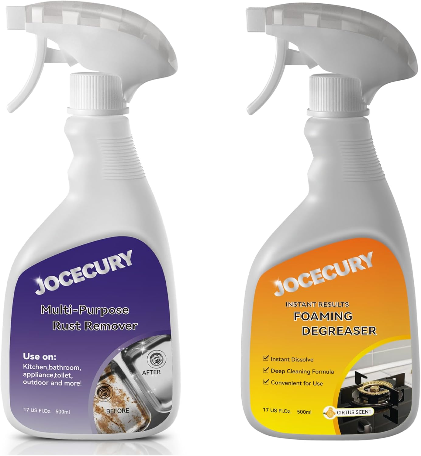 Jocecury 500ML Foam Cleaner Rust Remover Set
