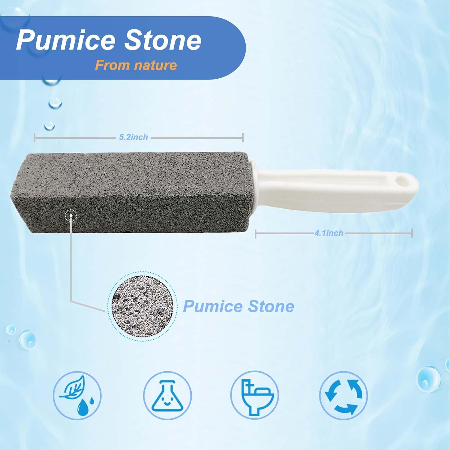 Tuodeal Pumice Stone Toilet Cleaner 2 Pack