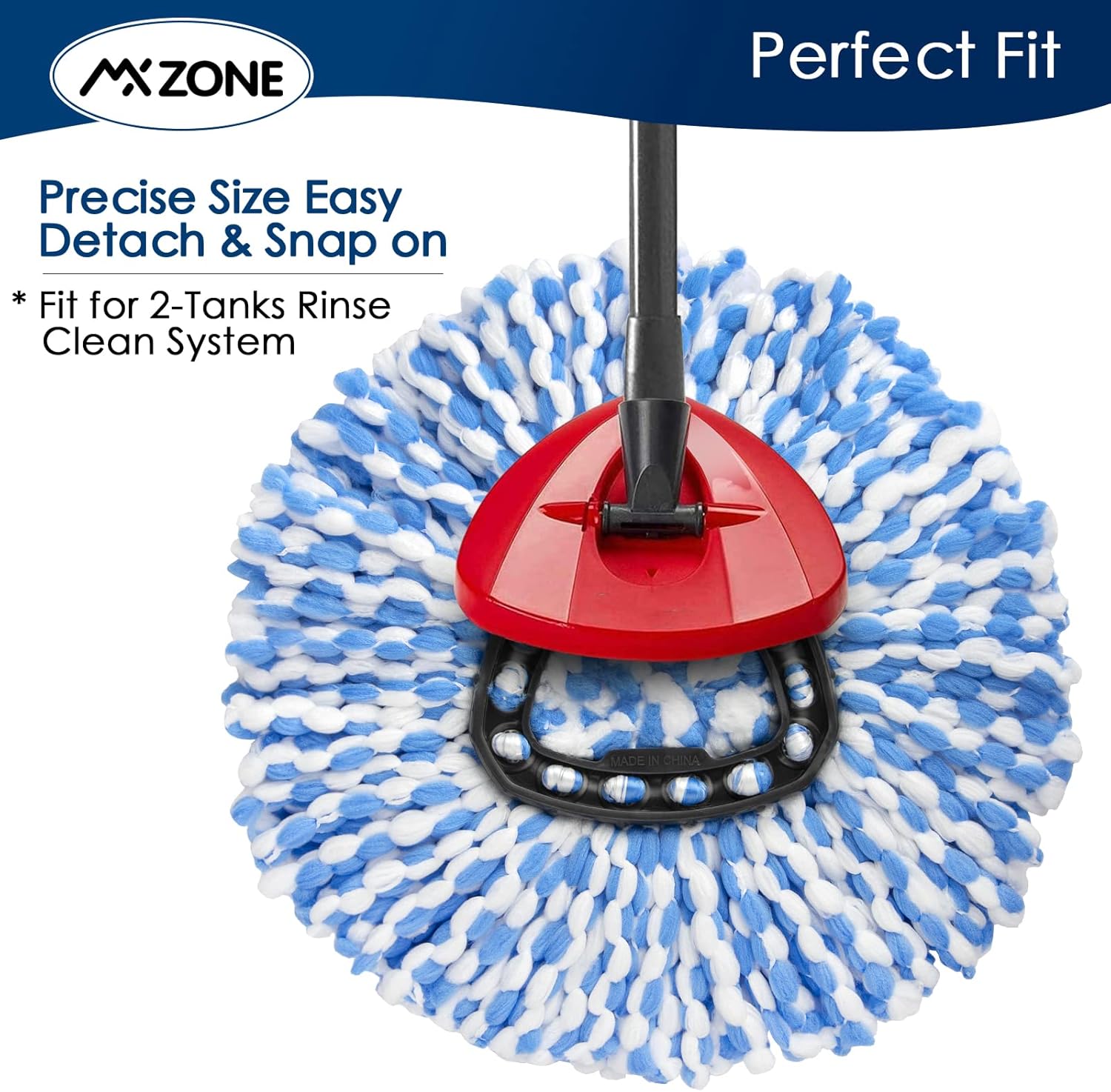 MXZONE Spin Mop Replacement Heads 2 Pack