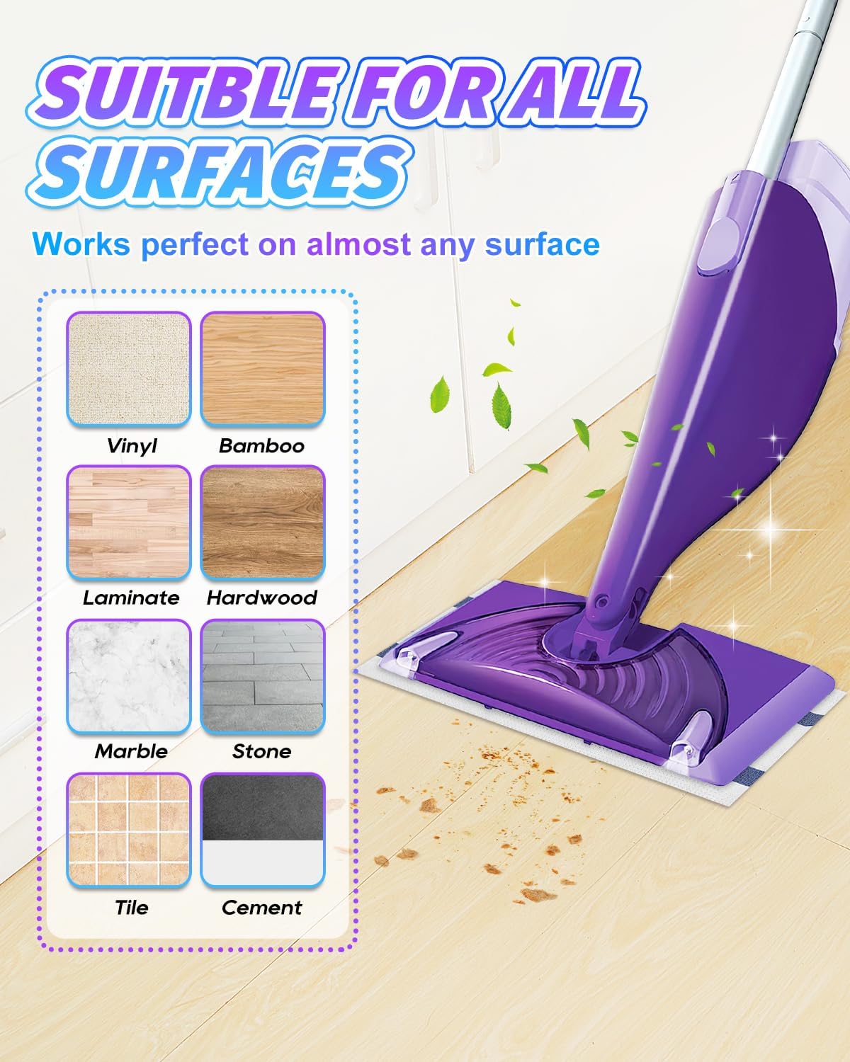 YagoDago 30-Count Disposable Mop Pads for Swiffer Wet Jet