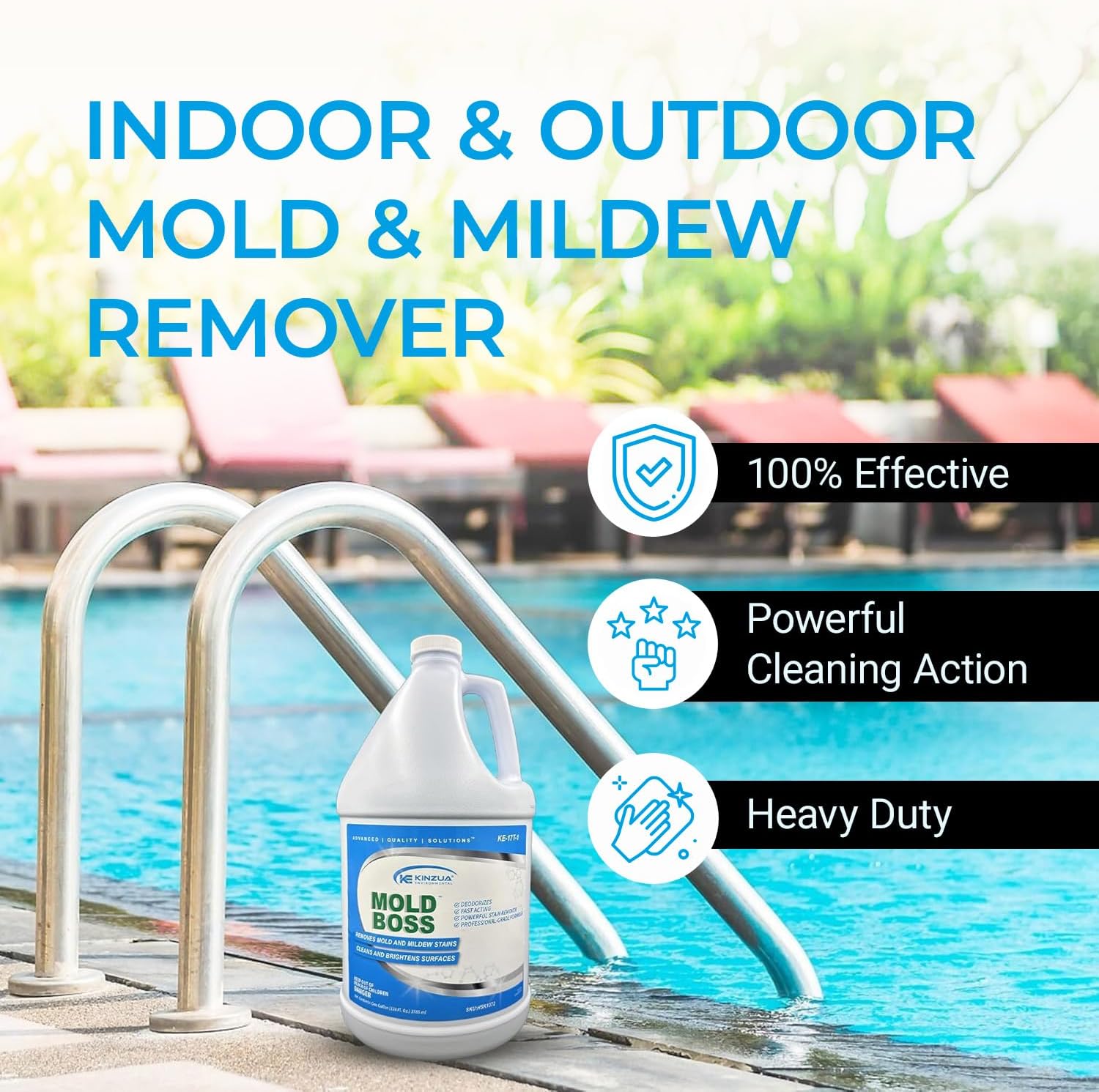 KINZUA ENVIRONMENTAL Mold Stain Remover 1 Gallon 1