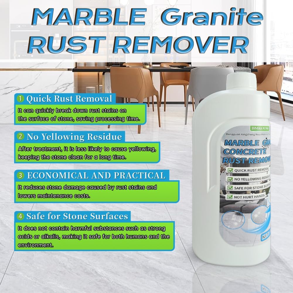 Bmkousg Rust Stain Remover for Marble Granite and Tile