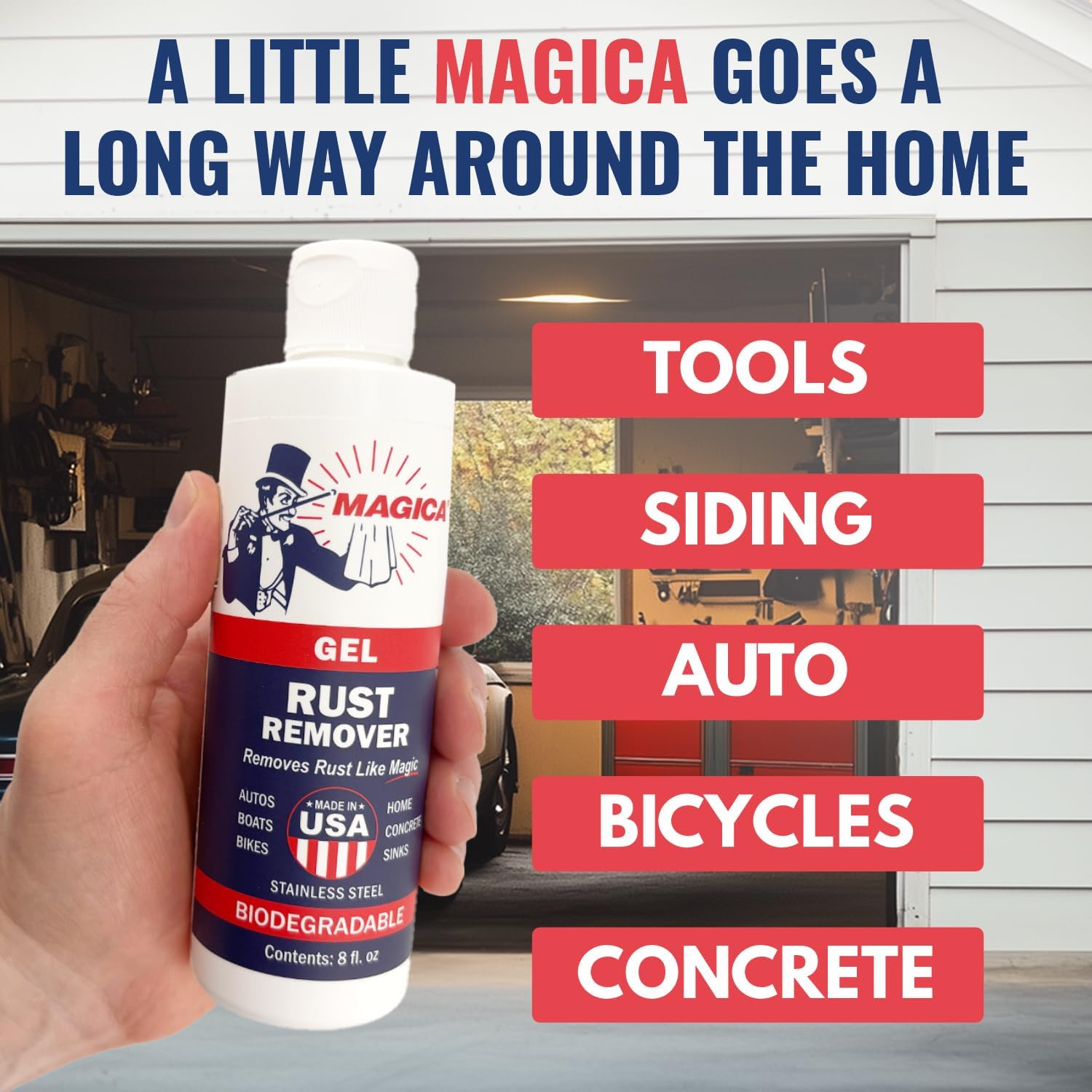 Magica Rust Remover 8oz Gel Spray Combo 1