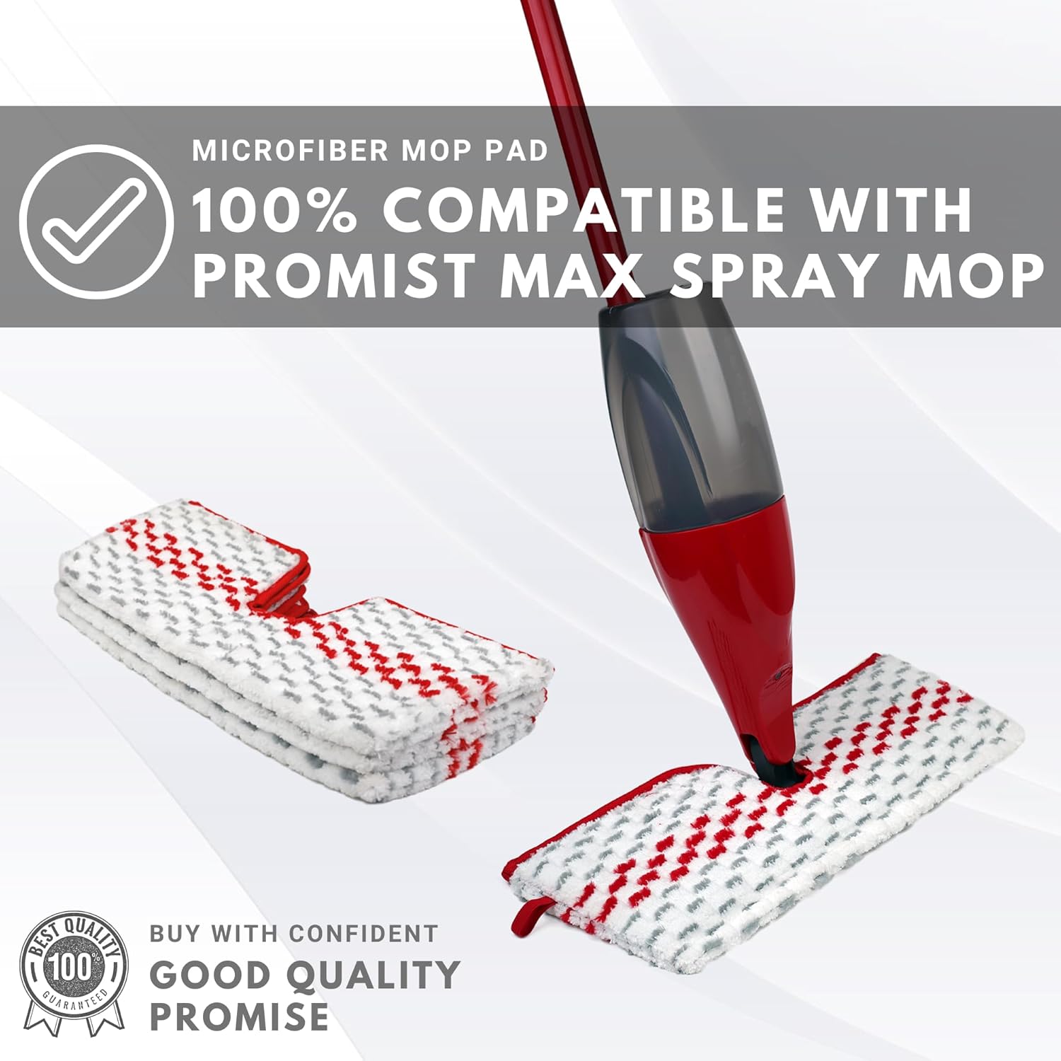 F Flammi Microfiber Spray Mop Refills 4 Pack